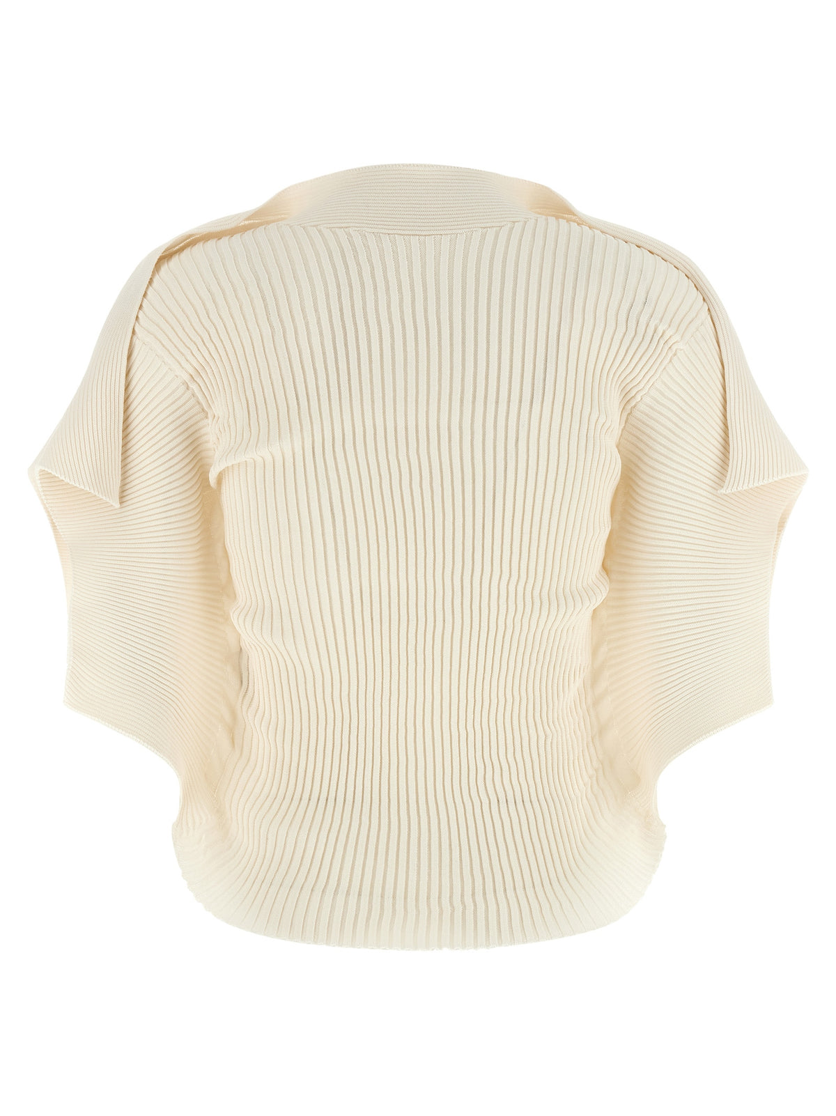 Issey Miyake White Polyester Shortsleeve Women's Shirt