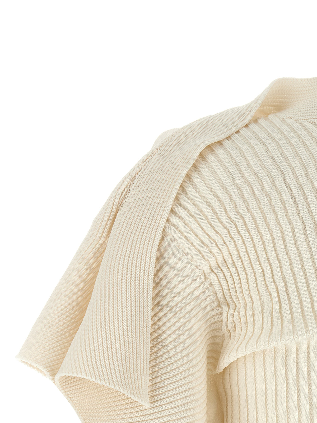 Issey Miyake White Polyester Shortsleeve Women's Shirt