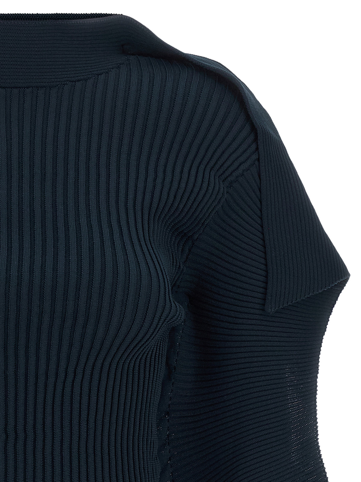 Issey Miyake Blue Polyester Pattern Women's Shirt