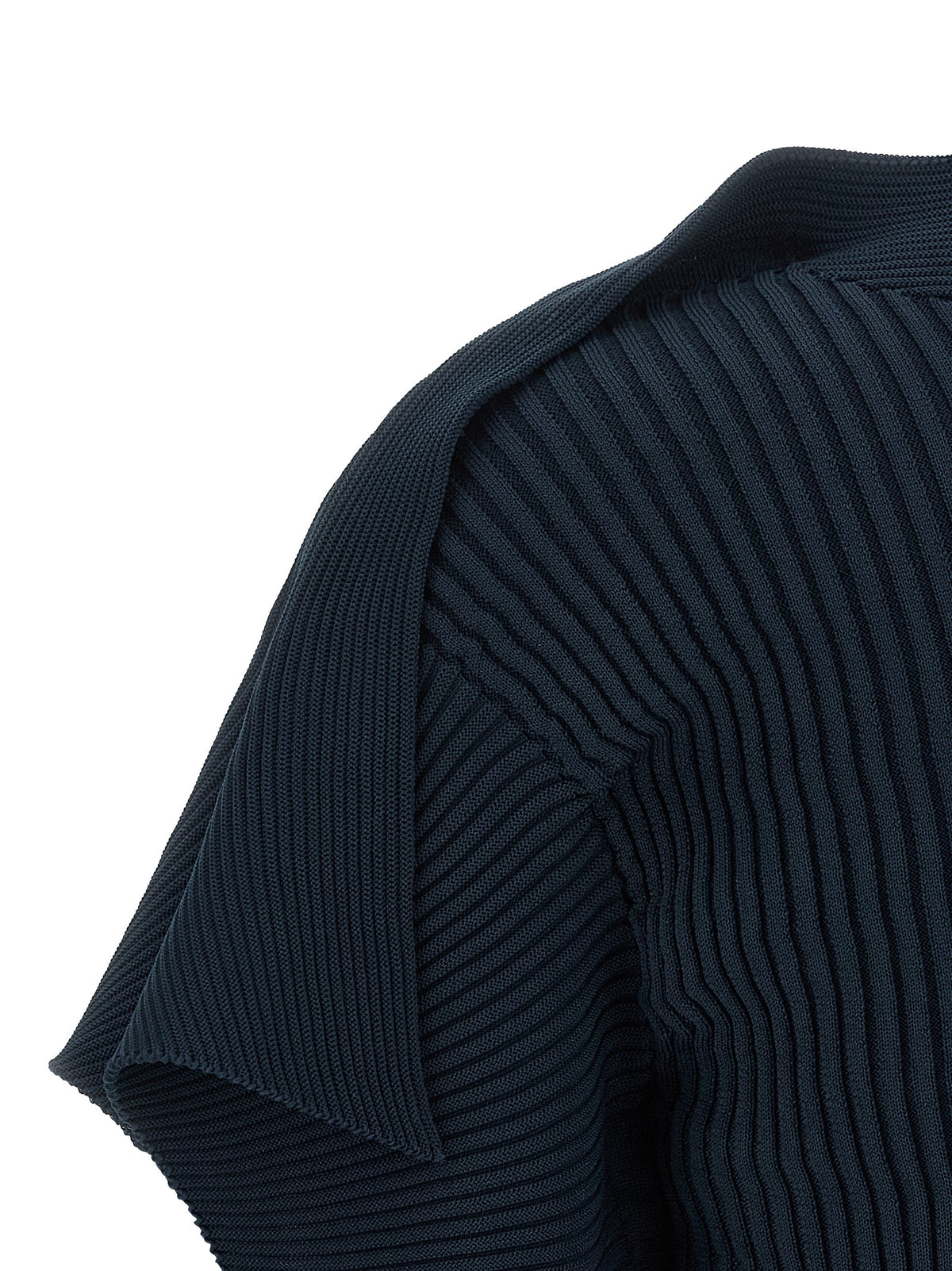 Issey Miyake Blue Polyester Pattern Women's Shirt