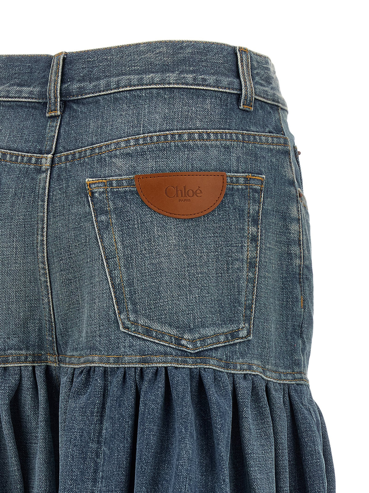 Chloé Blue Denim Women's Skirt