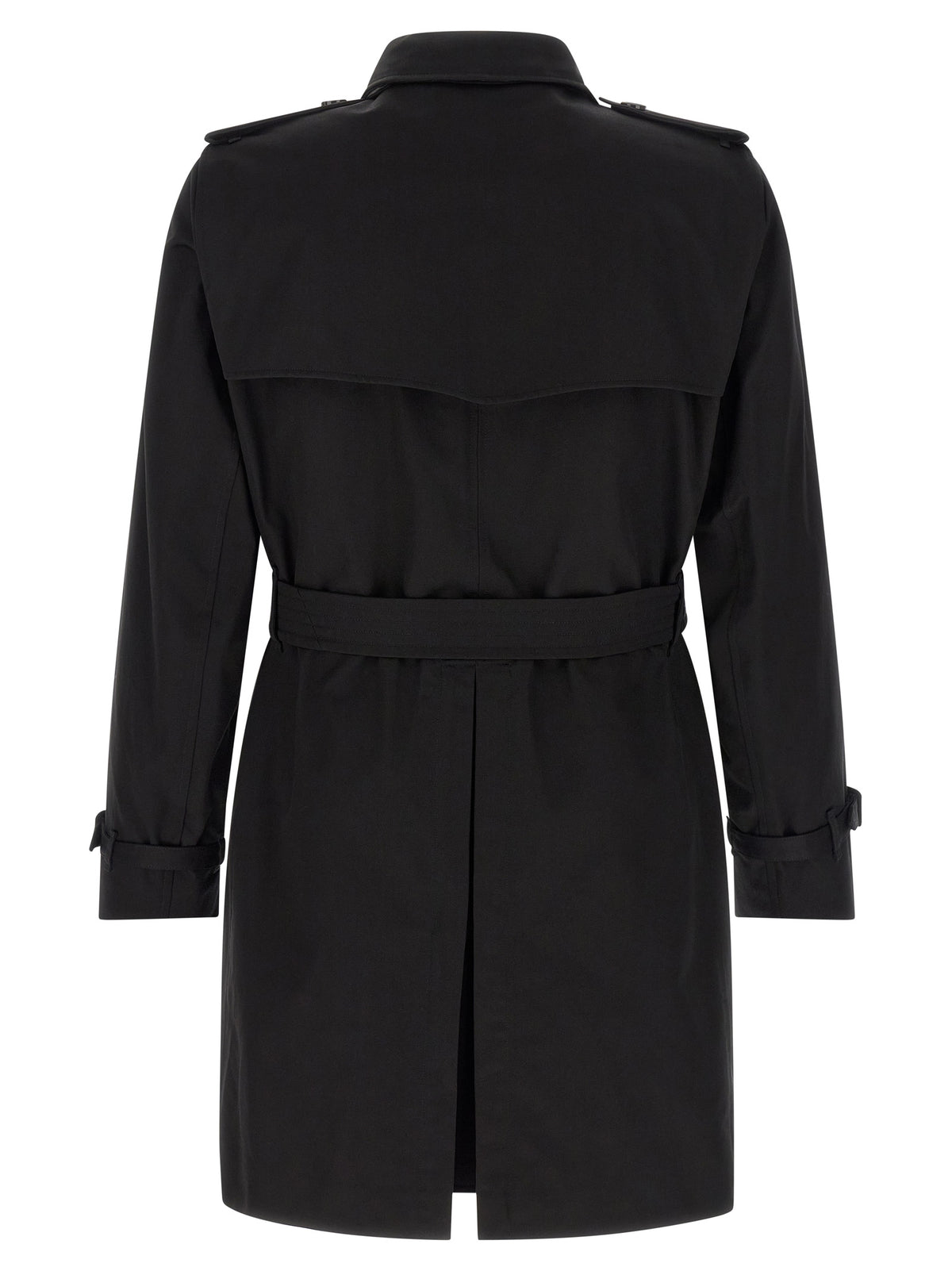 Burberry Black Cotton Men's Coat