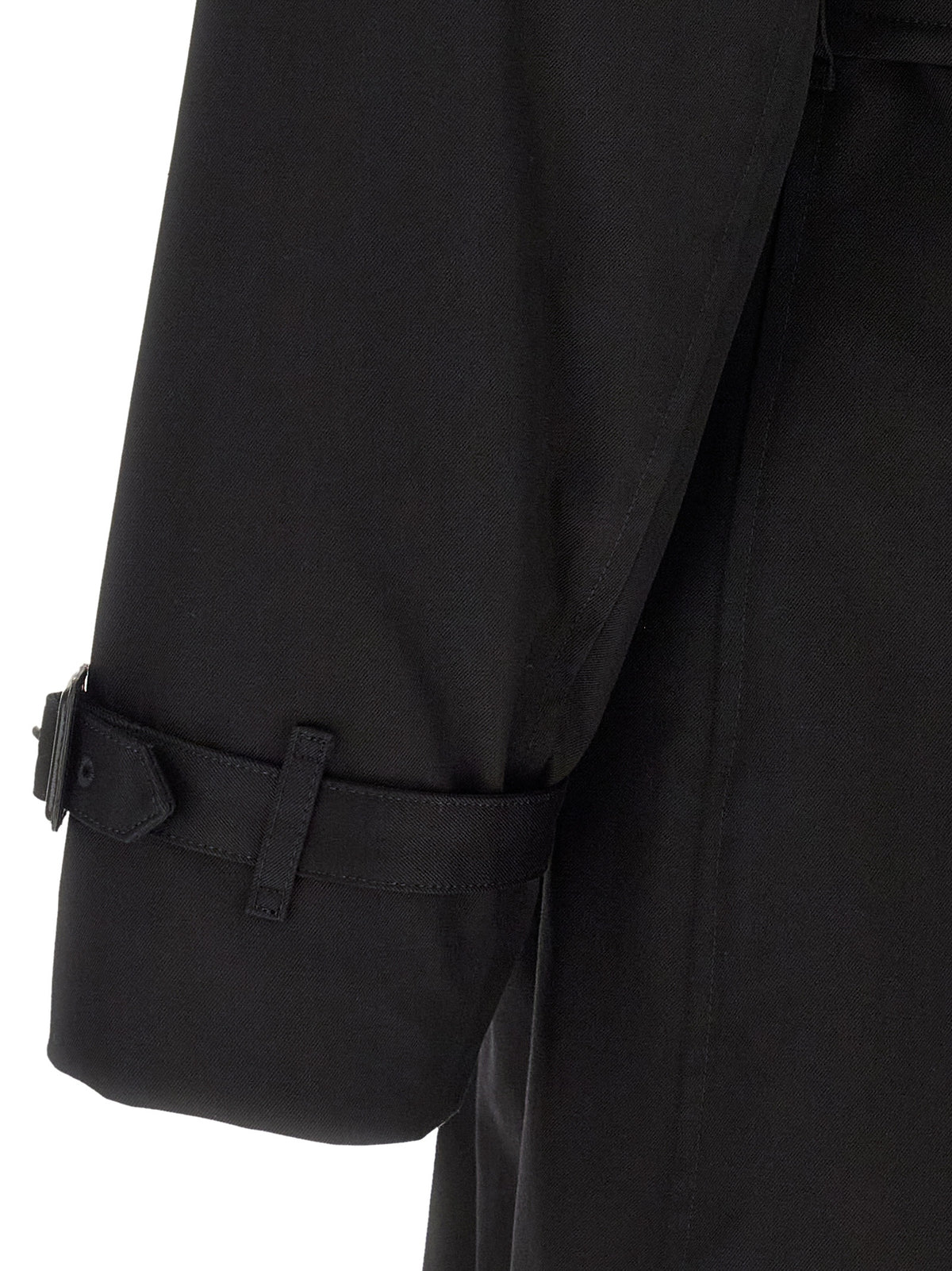 Burberry Black Cotton Men's Coat