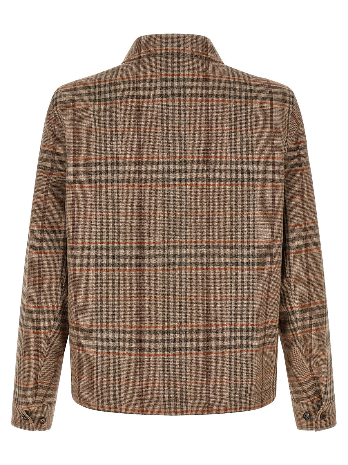 Burberry Beige Wool Full-Length Men's Jacket