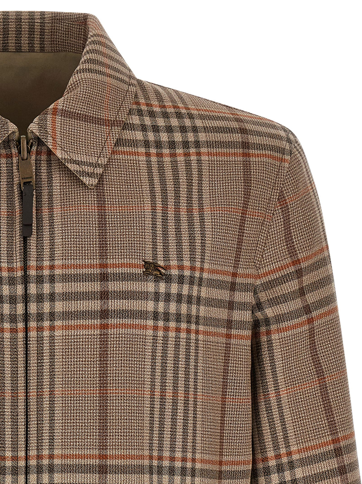 Burberry Beige Wool Full-Length Men's Jacket