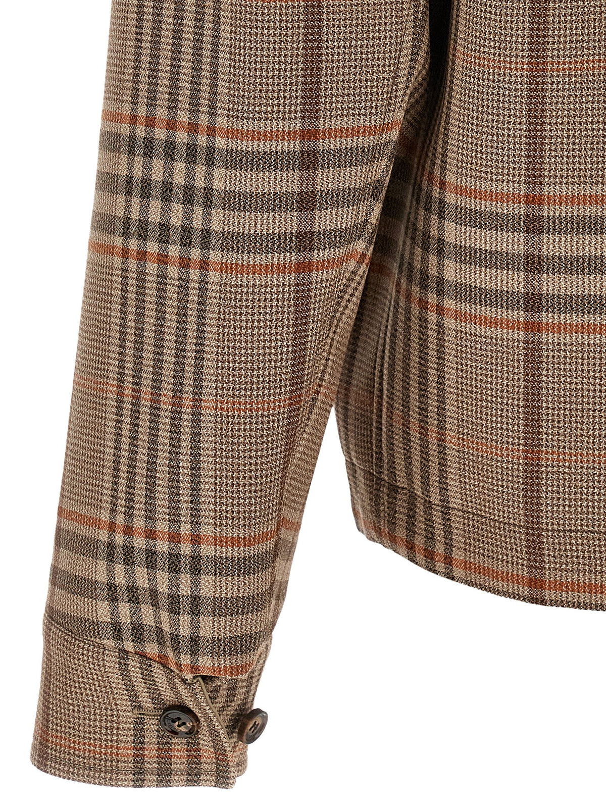 Burberry Beige Wool Full-Length Men's Jacket