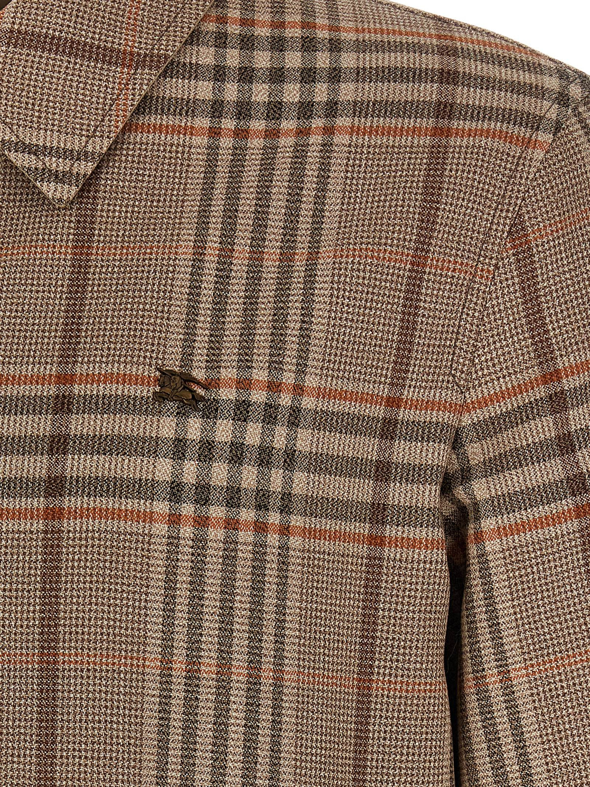 Burberry Beige Wool Full-Length Men's Jacket