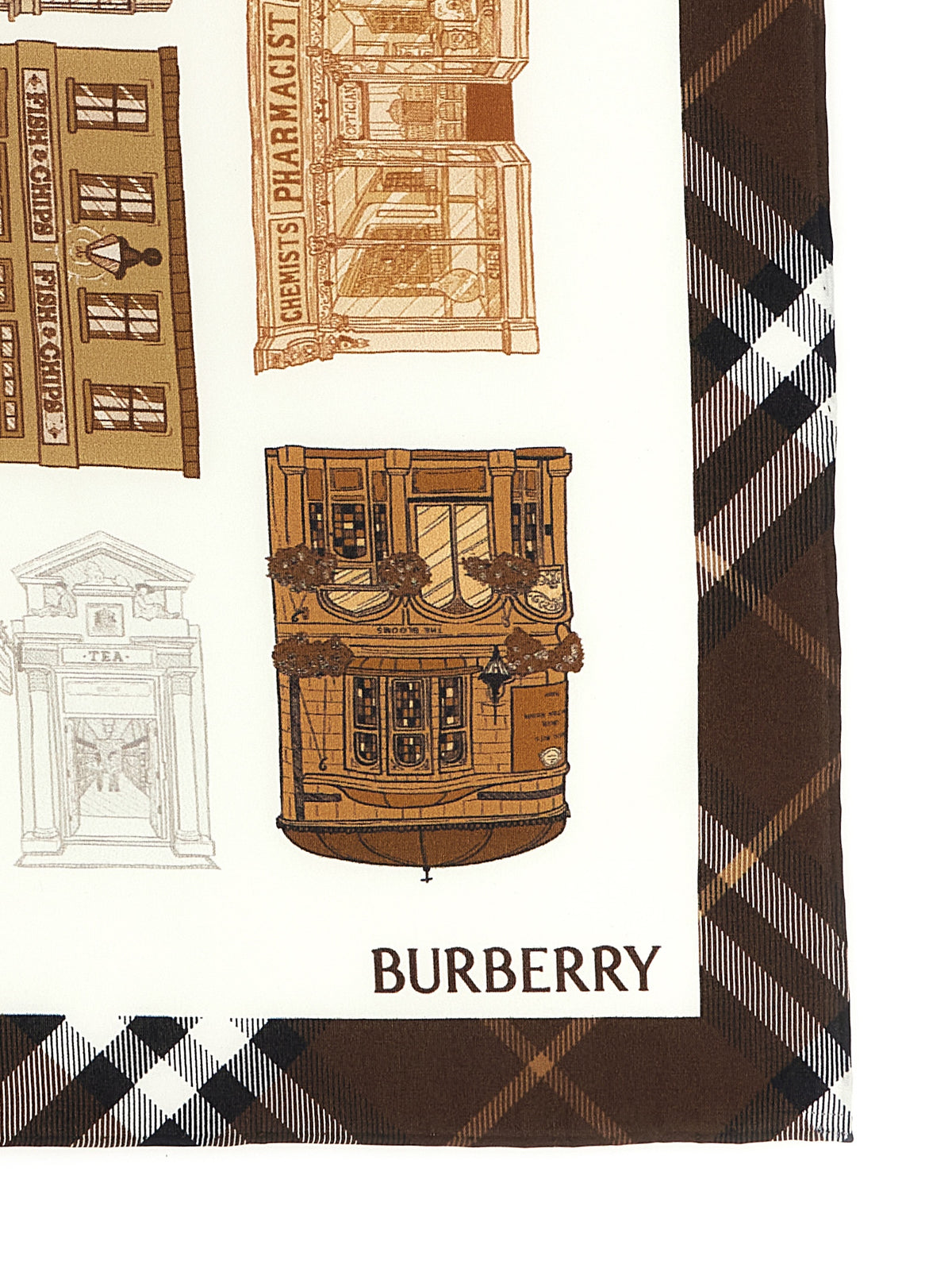 Burberry Multicolor Satin Women's Scarf