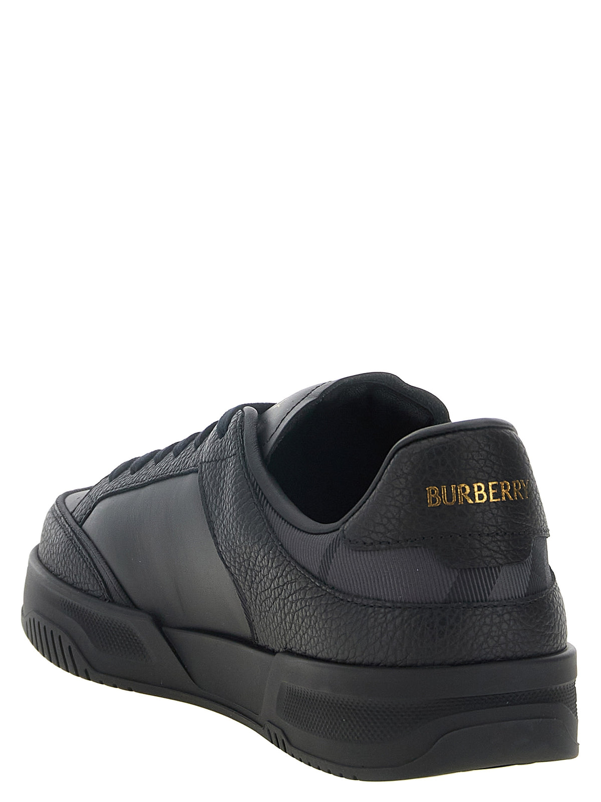Burberry Black Leather Chunky Men's Sneakers