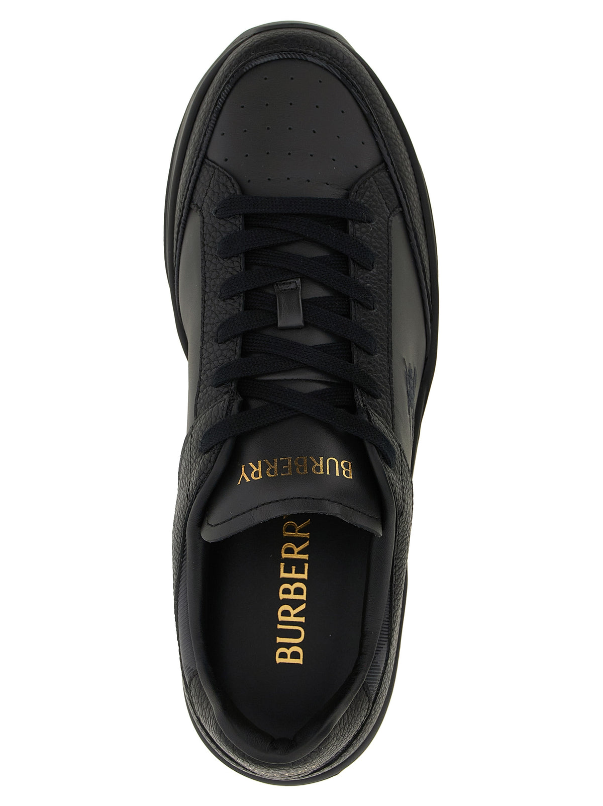 Burberry Black Leather Chunky Men's Sneakers