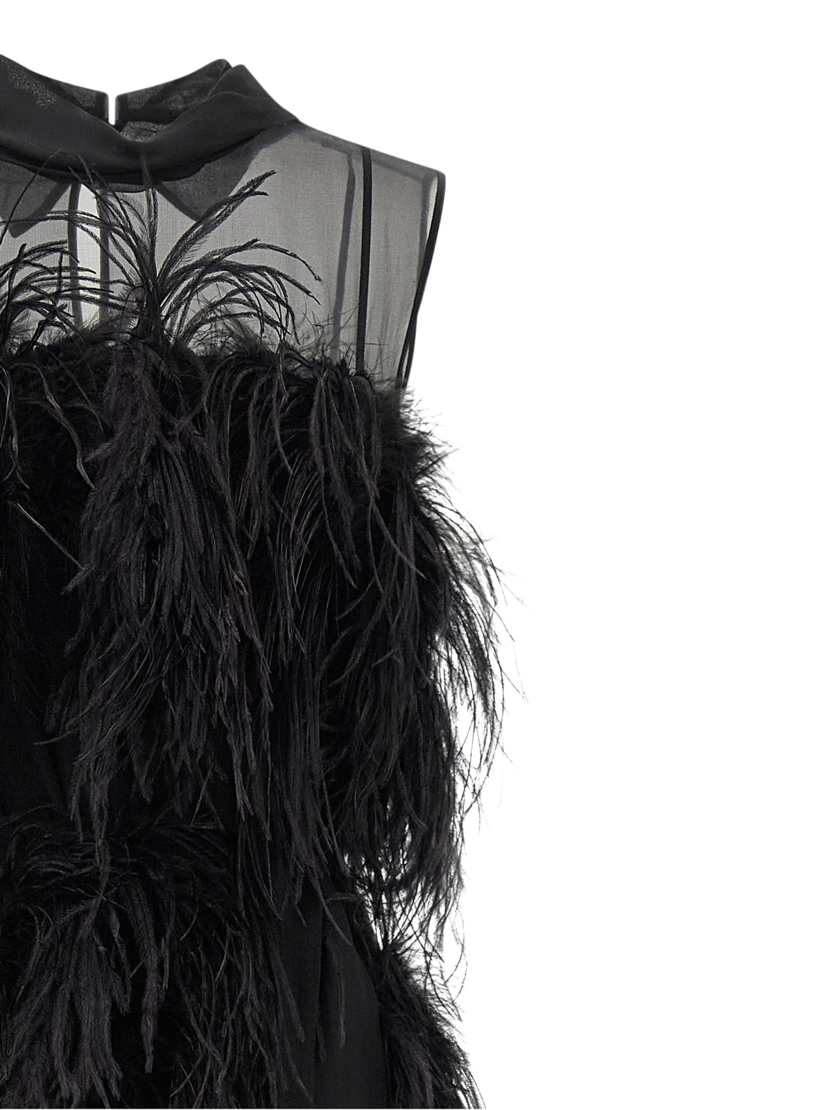 Alberta Ferretti Black Silk Long Women's Dress