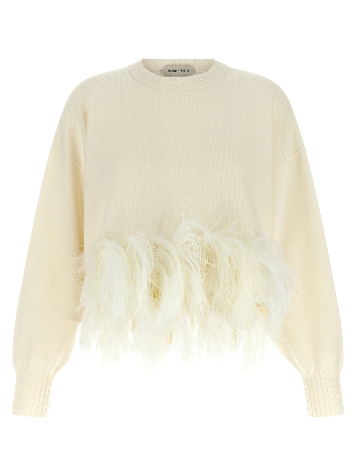 Alberta Ferretti White Virgin Wool Women's Cardigan