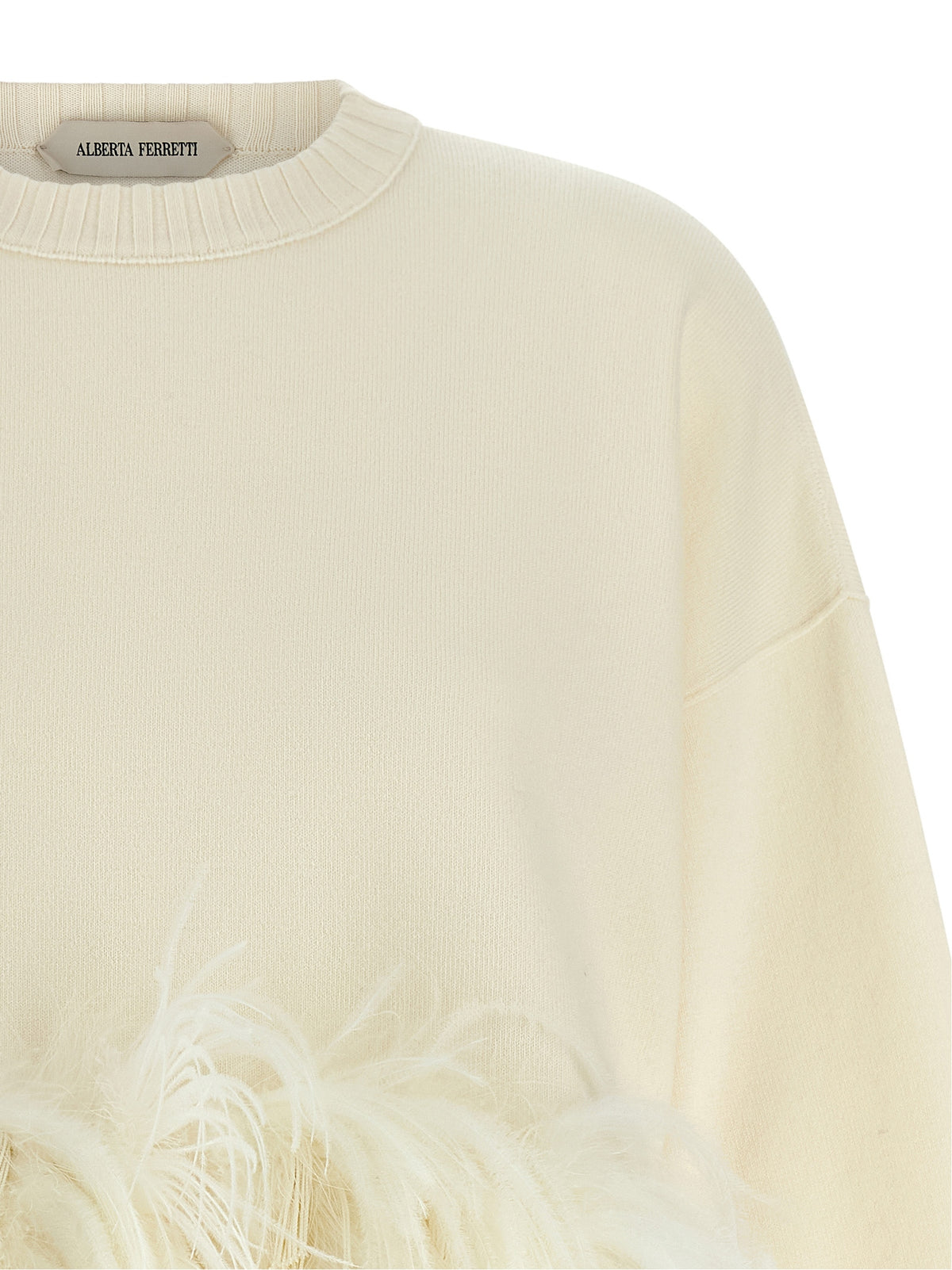 Alberta Ferretti White Virgin Wool Women's Cardigan