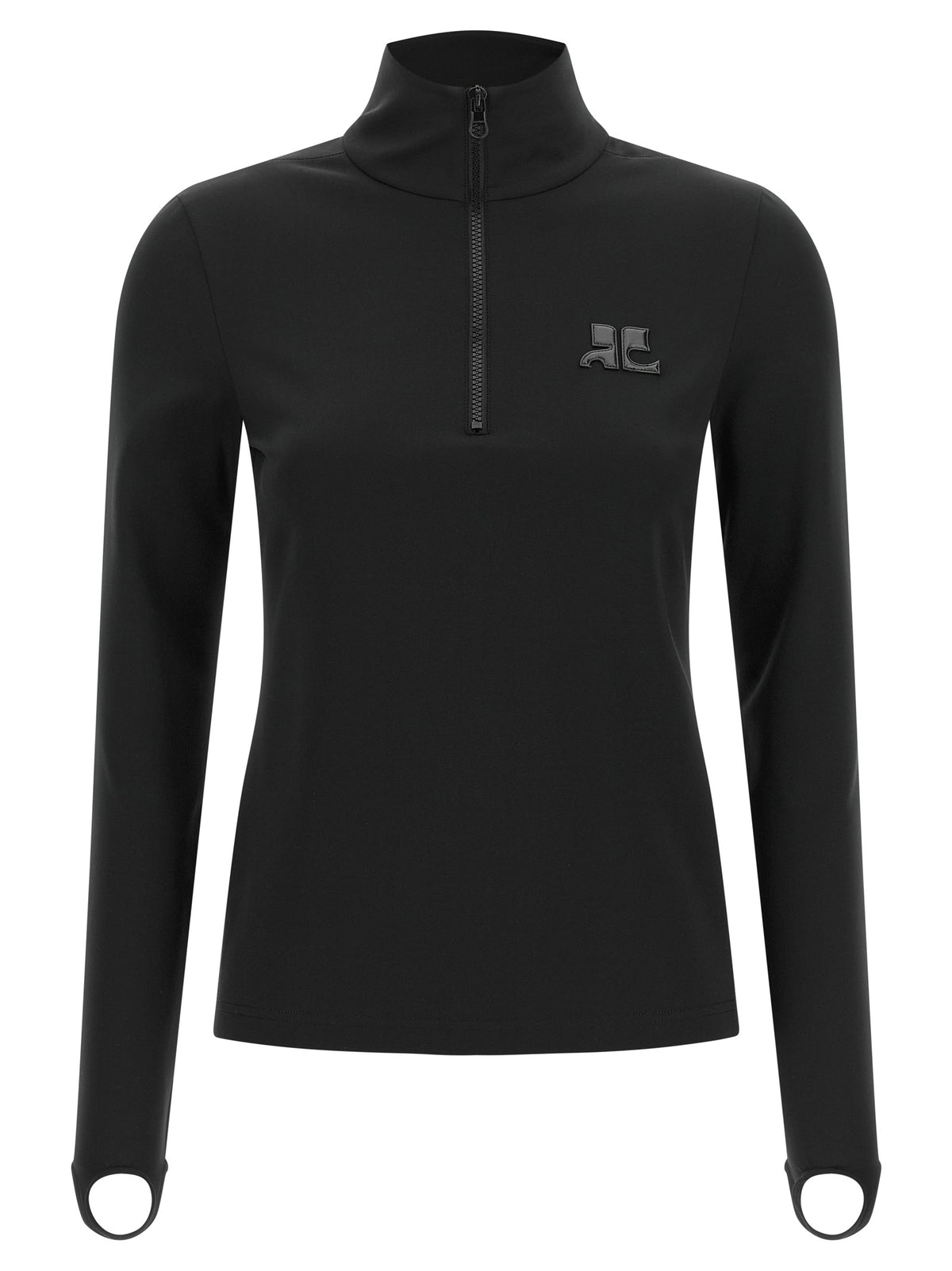 Courrèges Black Polyamide Women's Cardigan