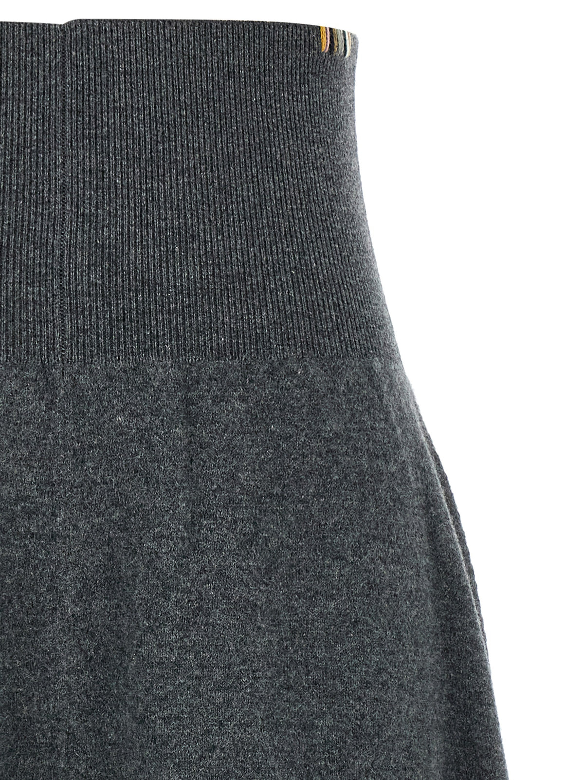 Extreme Cashmere Gray Cashmere Midi Women's Skirt