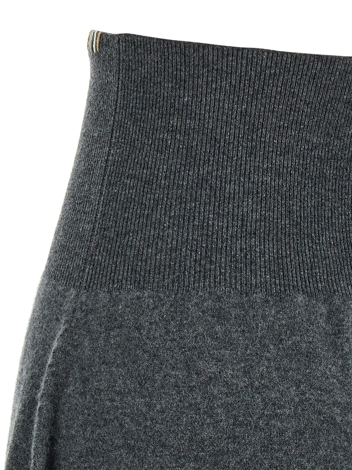 Extreme Cashmere Gray Cashmere Midi Women's Skirt