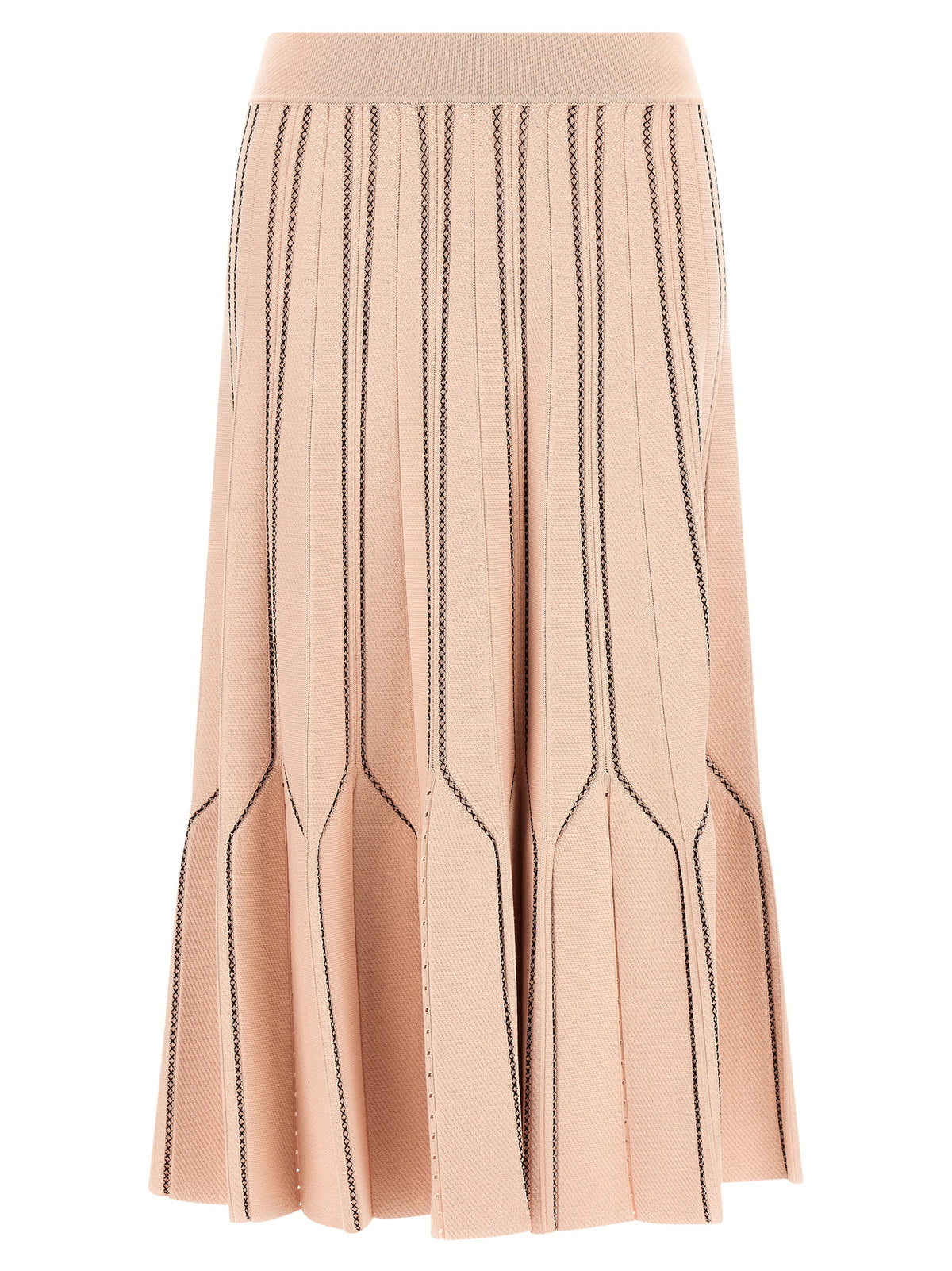 Elisabetta Franchi Multicolor Viscose Midi Women's Skirt