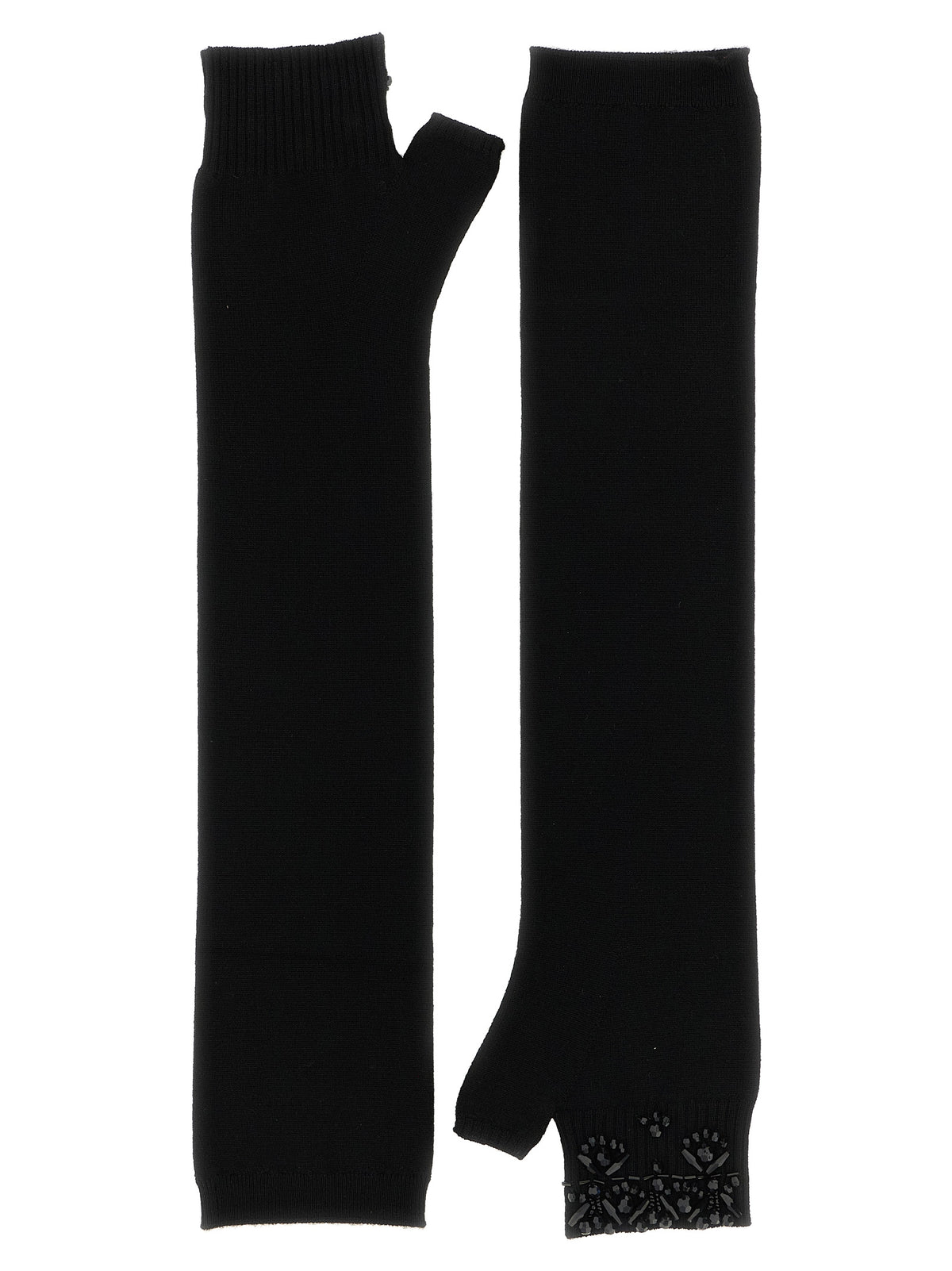 P.A.R.O.S.H. Black Wool Women's Gloves