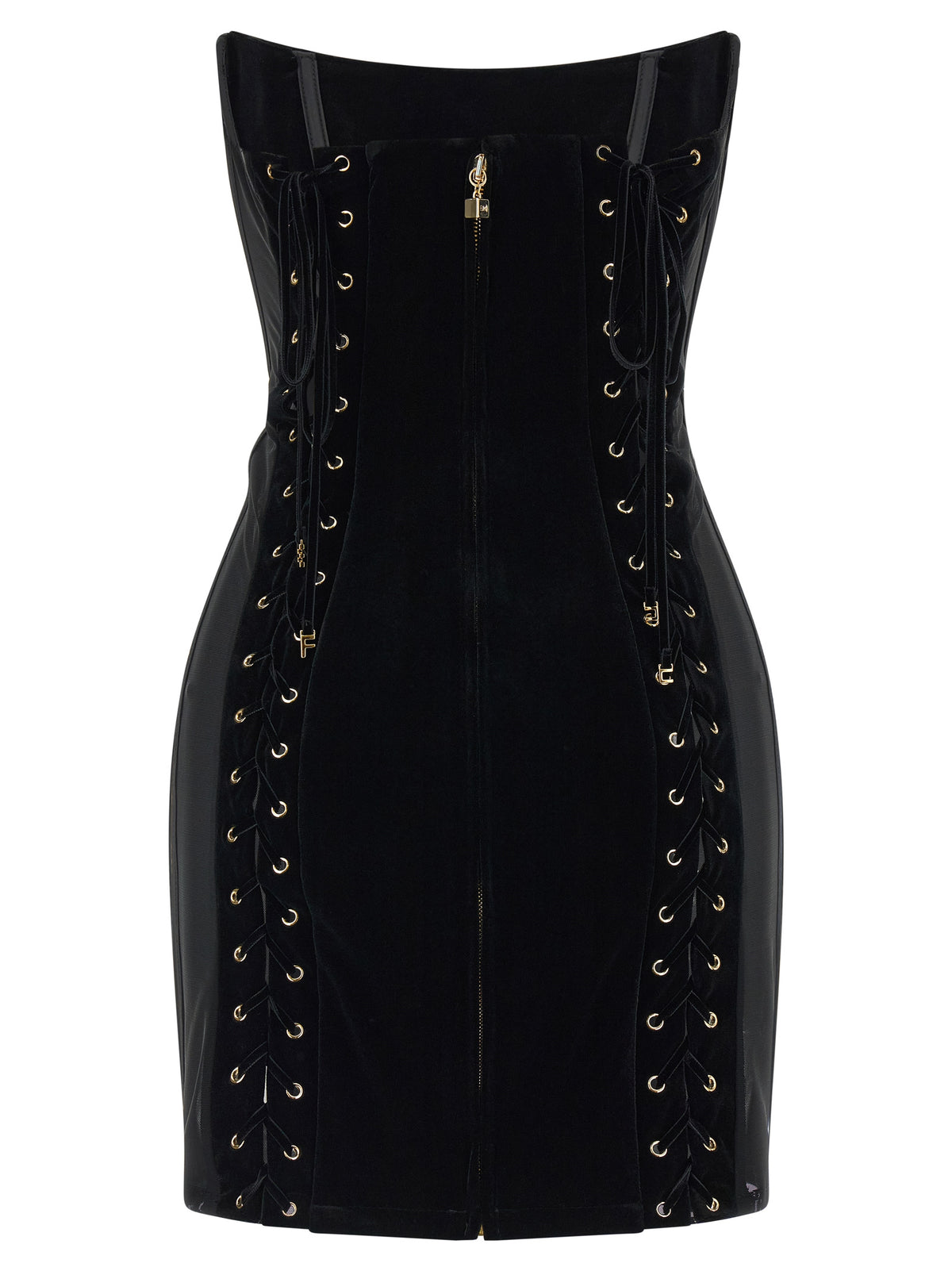 Elisabetta Franchi Black Polyester Short Women's Dress
