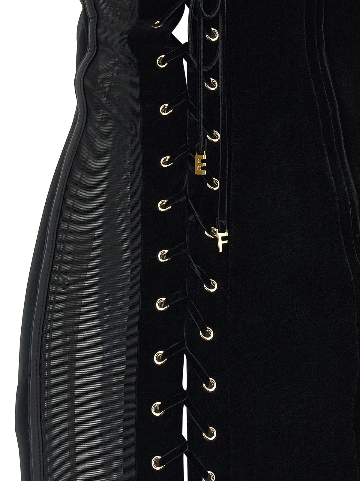 Elisabetta Franchi Black Polyester Short Women's Dress