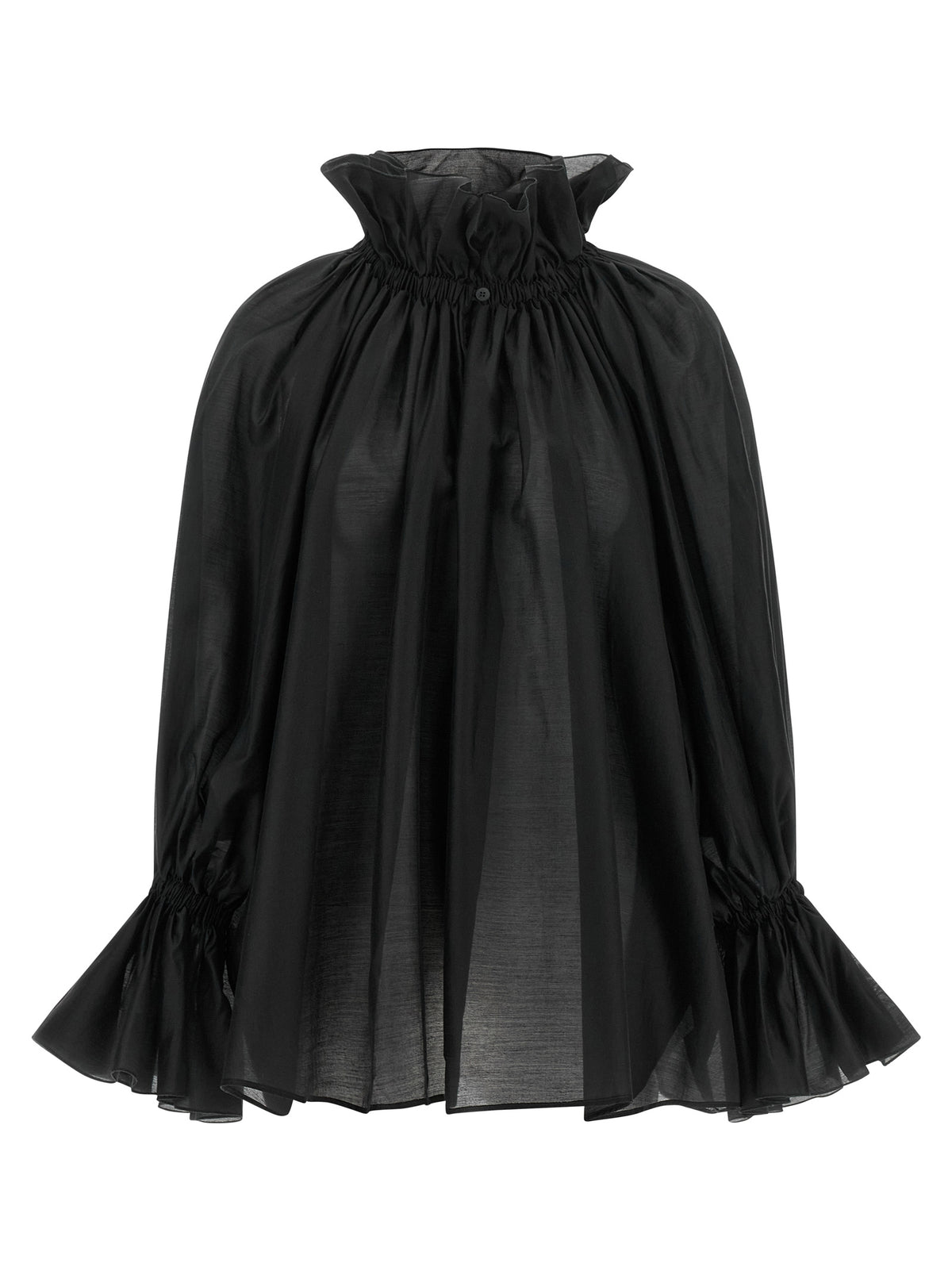 THELATEST Black Lyocell Women's Blouse