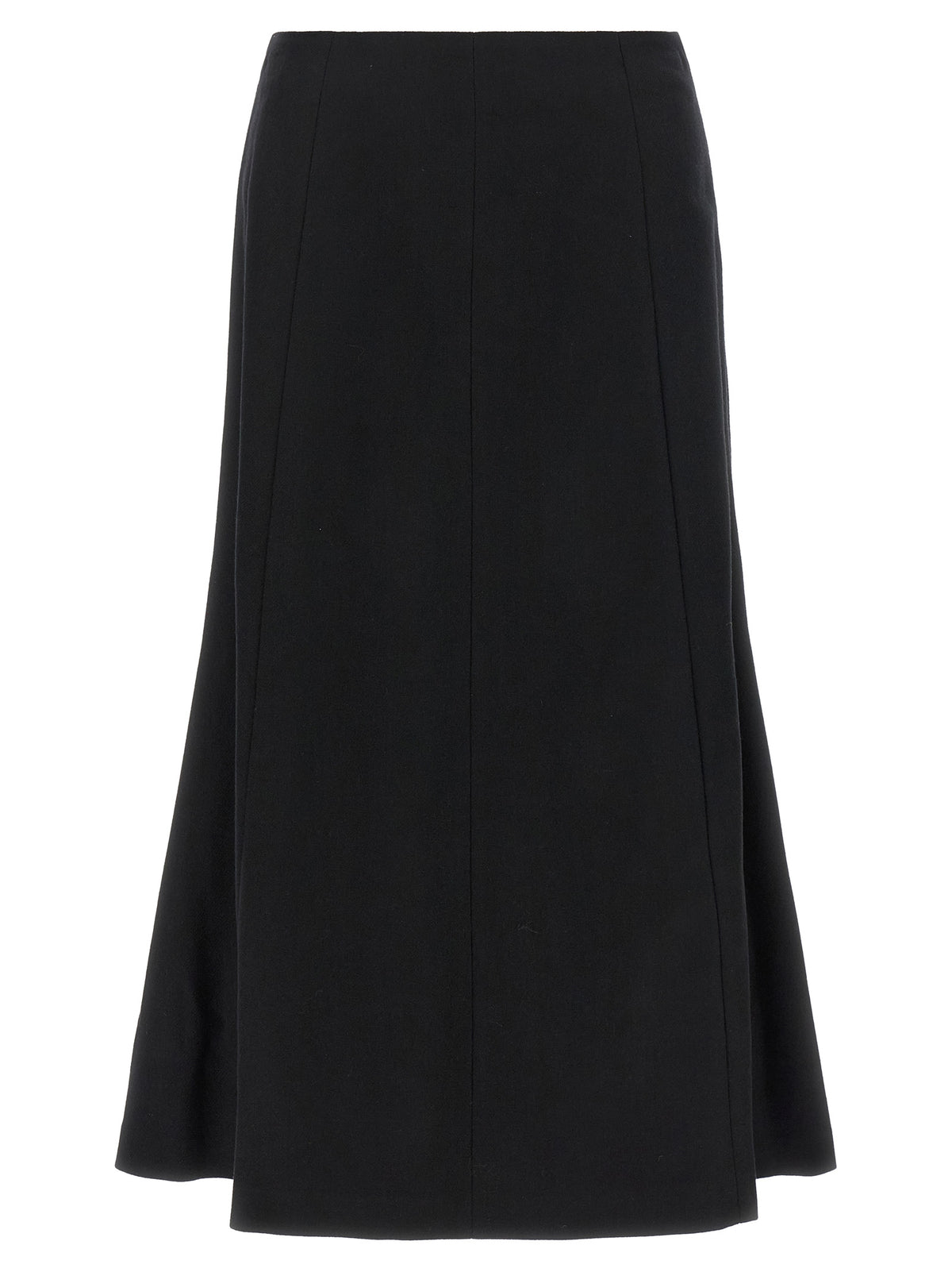 THELATEST Black Polyamide Midi Women's Skirt