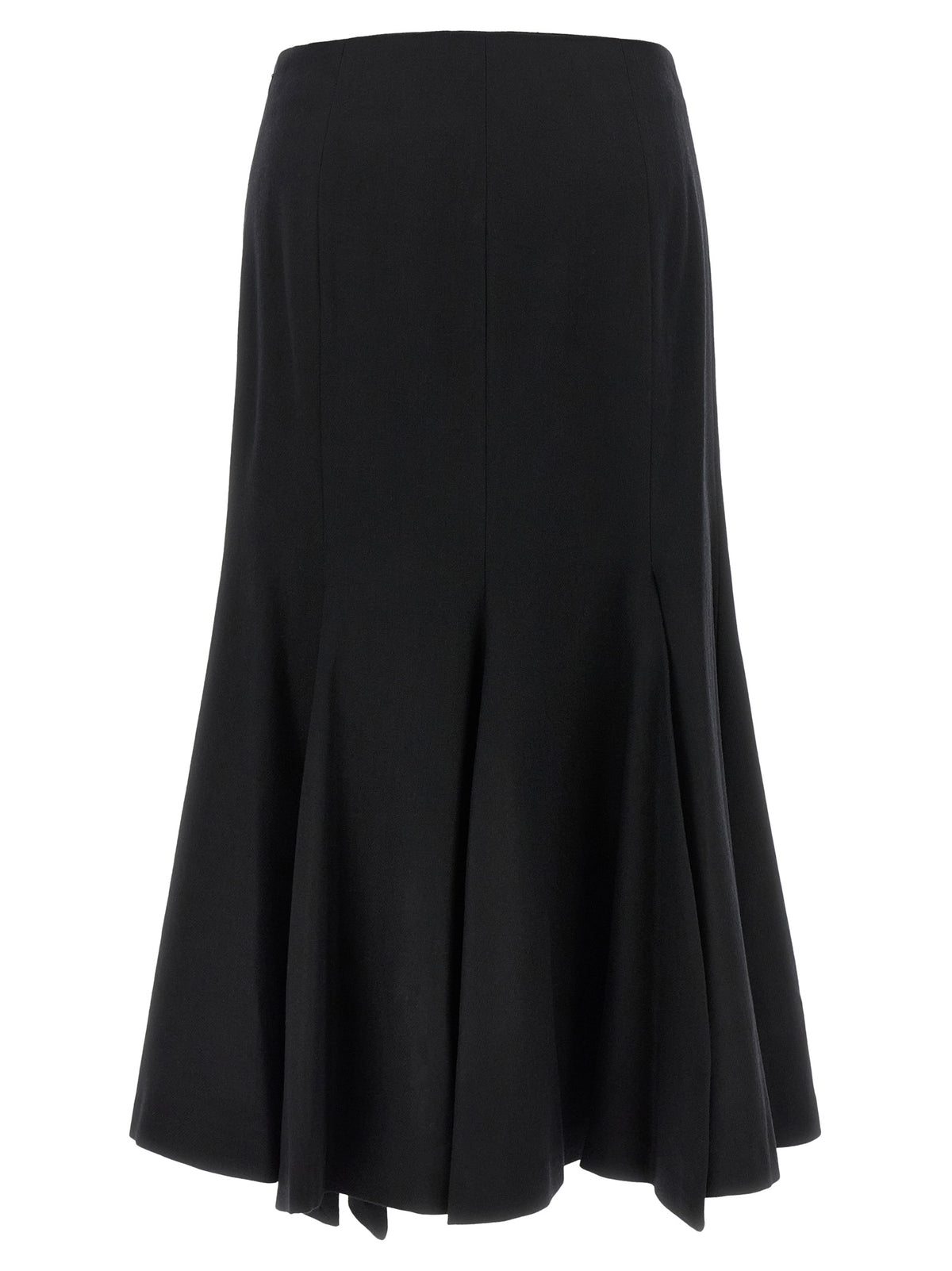 THELATEST Black Polyamide Midi Women's Skirt