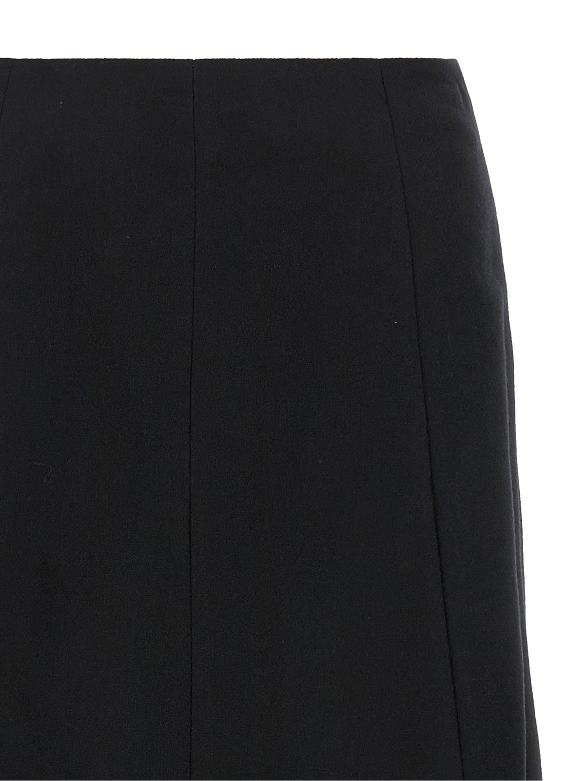 THELATEST Black Polyamide Midi Women's Skirt