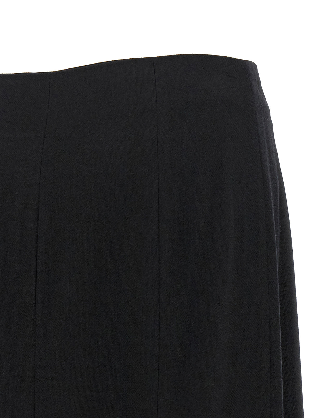 THELATEST Black Polyamide Midi Women's Skirt