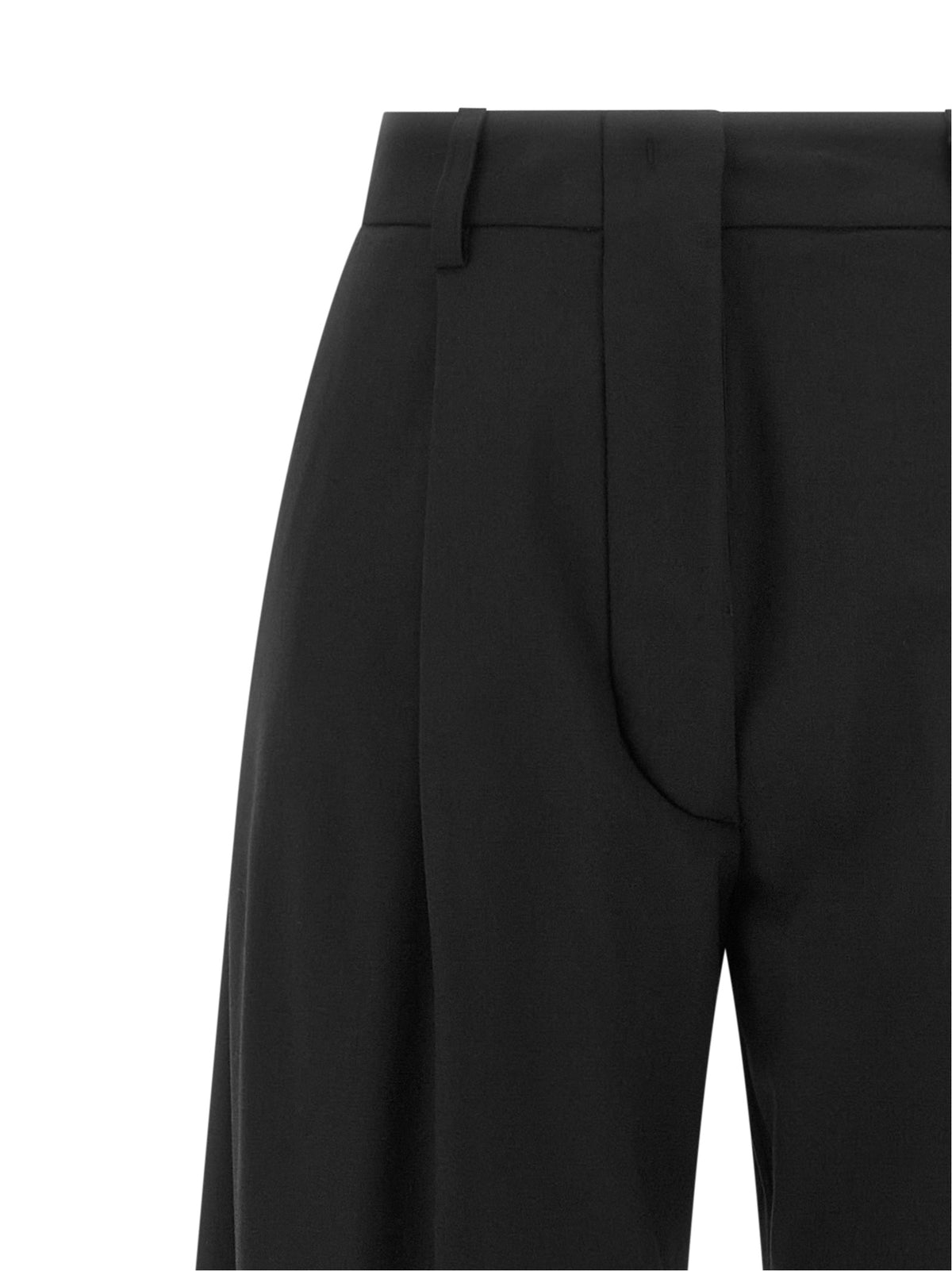 THELATEST Black Polyester Dress Women's Pants