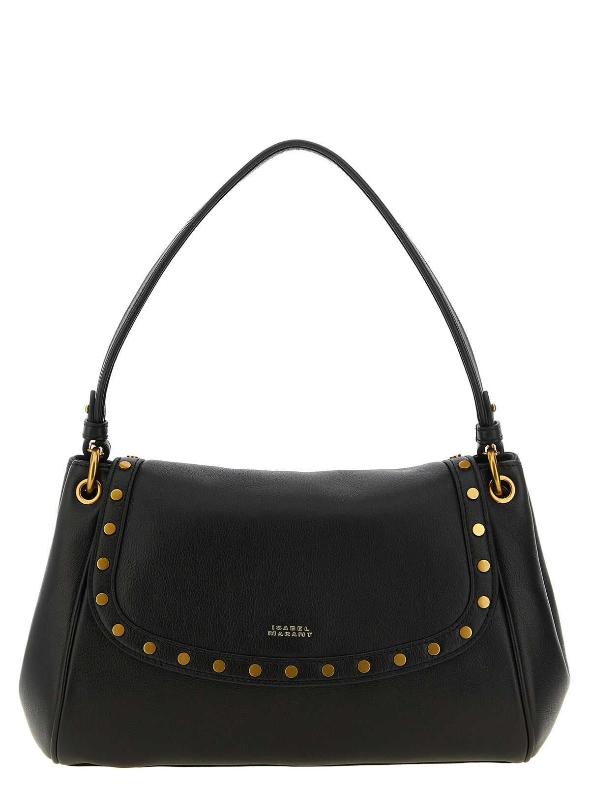 Isabel Marant Black Lamb Leather Shoulder Women's Bag