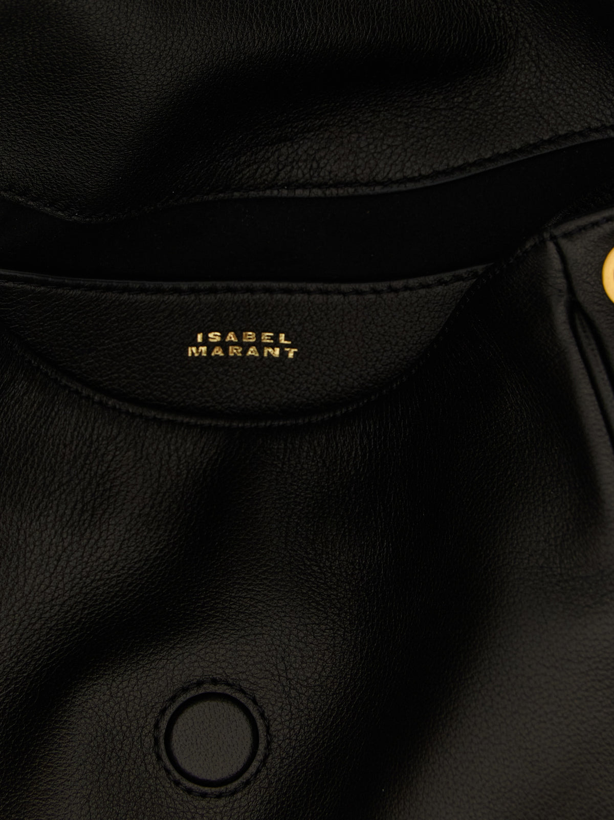 Isabel Marant Black Lamb Leather Shoulder Women's Bag