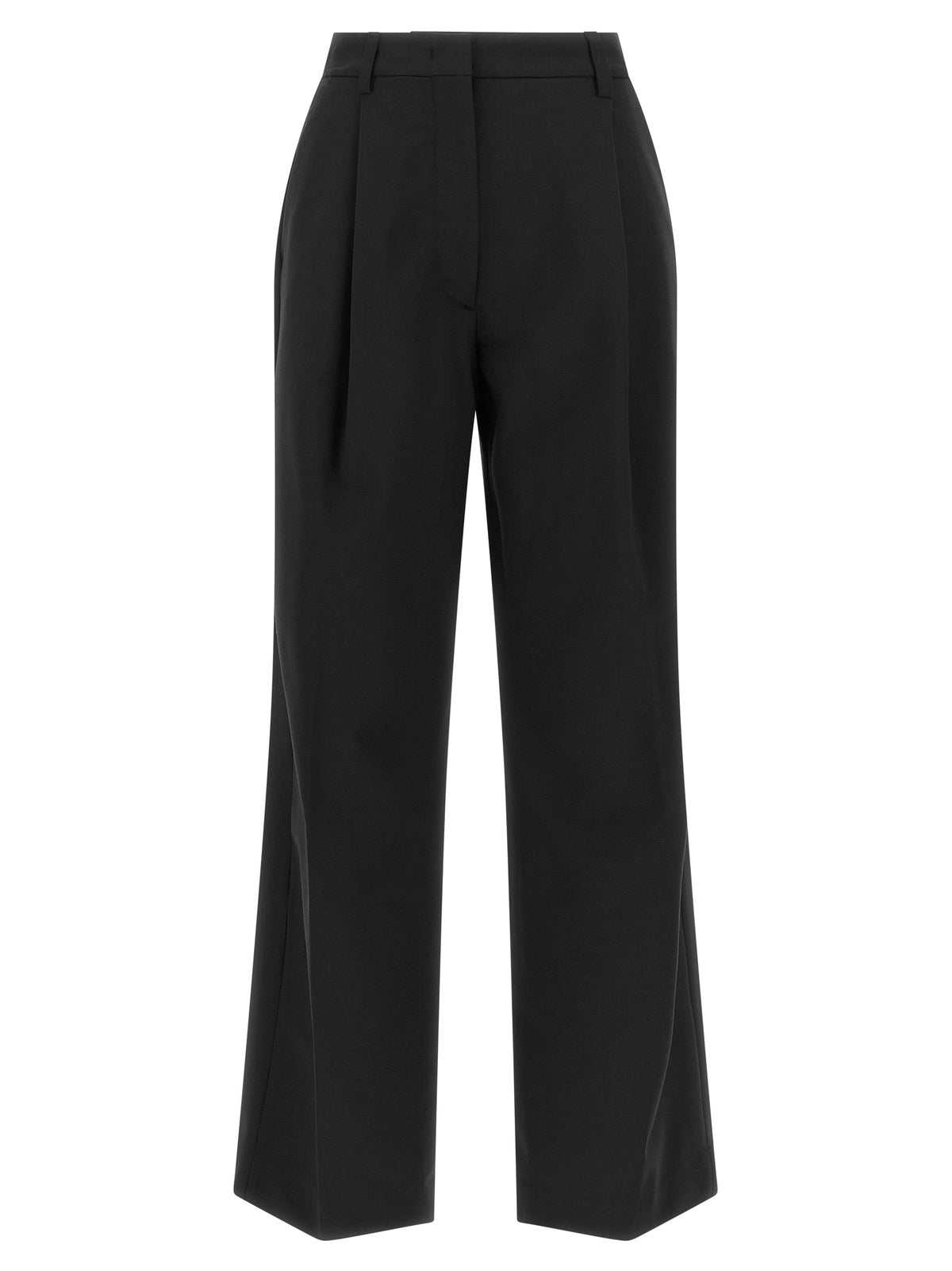 THELATEST Black Polyester Dress Women's Pants
