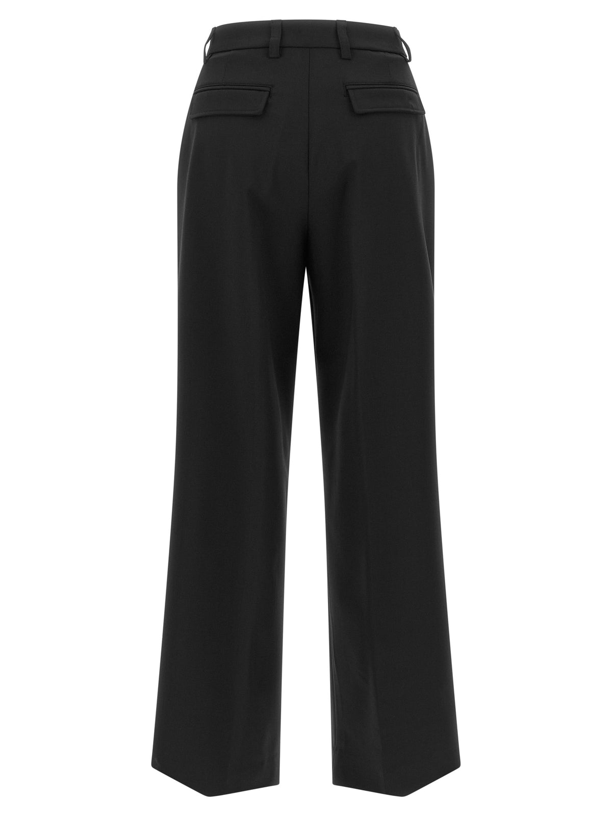 THELATEST Black Polyester Dress Women's Pants