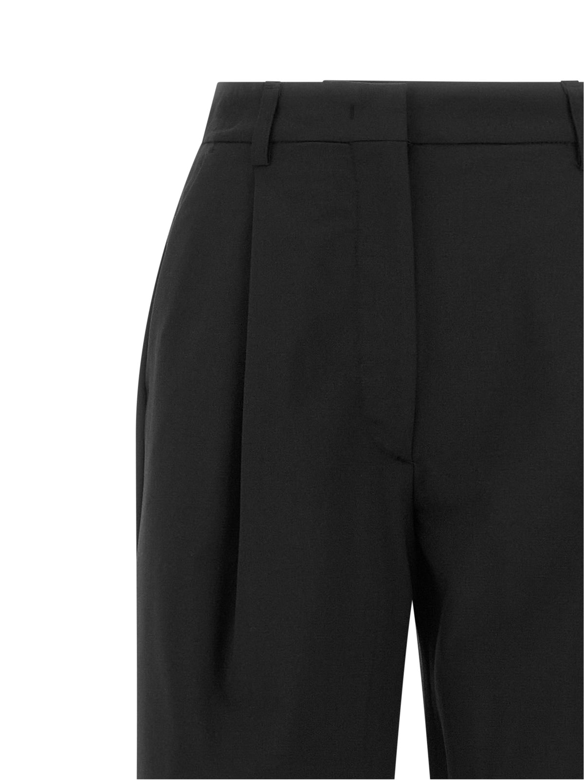 THELATEST Black Polyester Dress Women's Pants