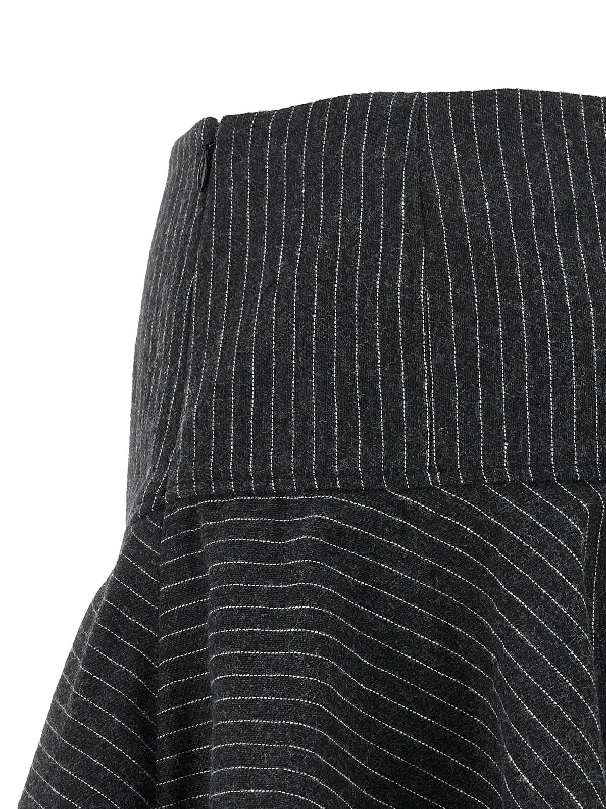 Ganni Gray Polyester Long Women's Skirt
