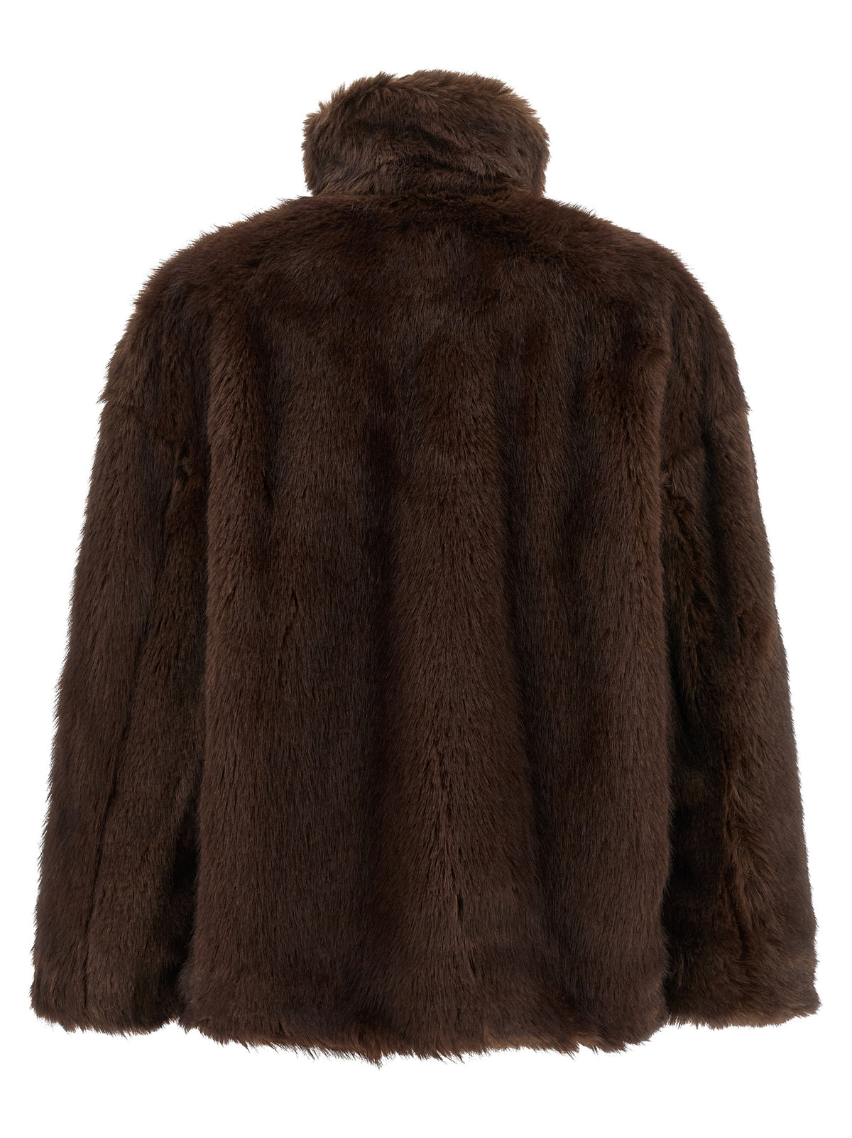 THELATEST Brown Polyester Women's Coat