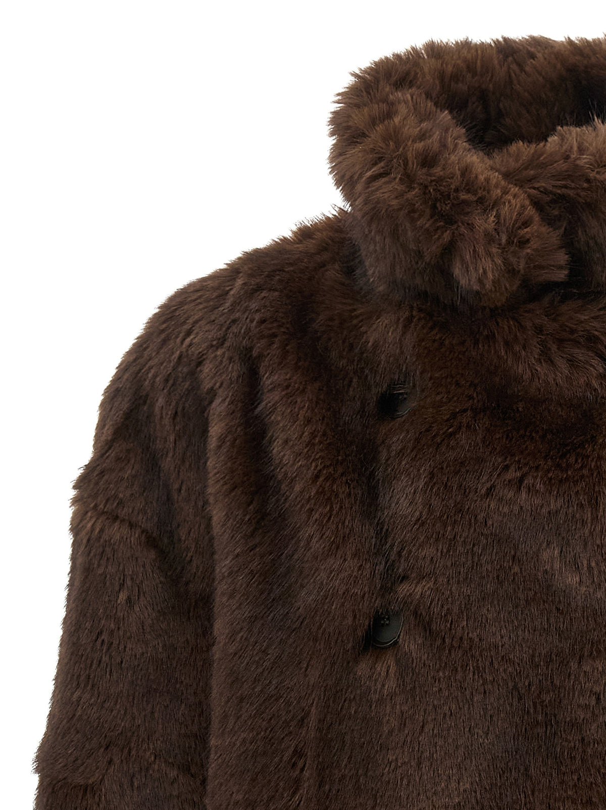 THELATEST Brown Polyester Women's Coat