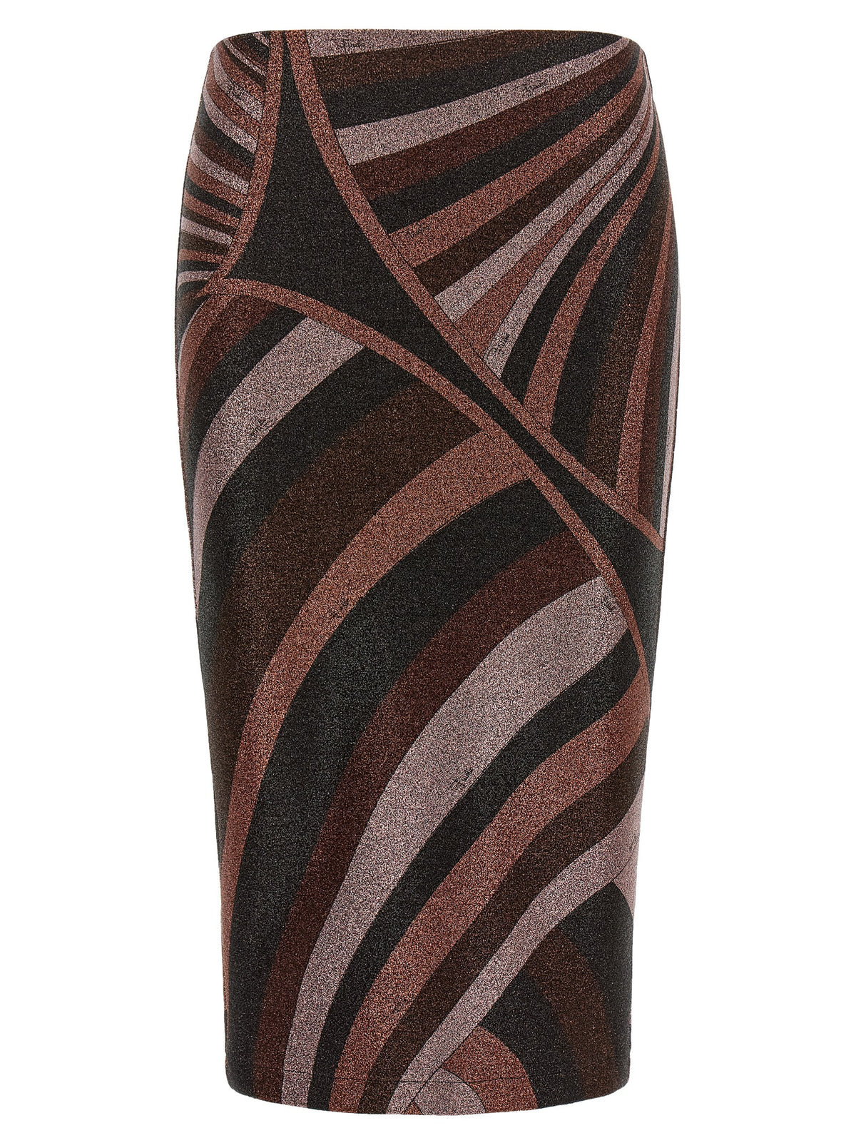 Emilio Pucci Bordeaux Polyamide Midi Women's Skirt