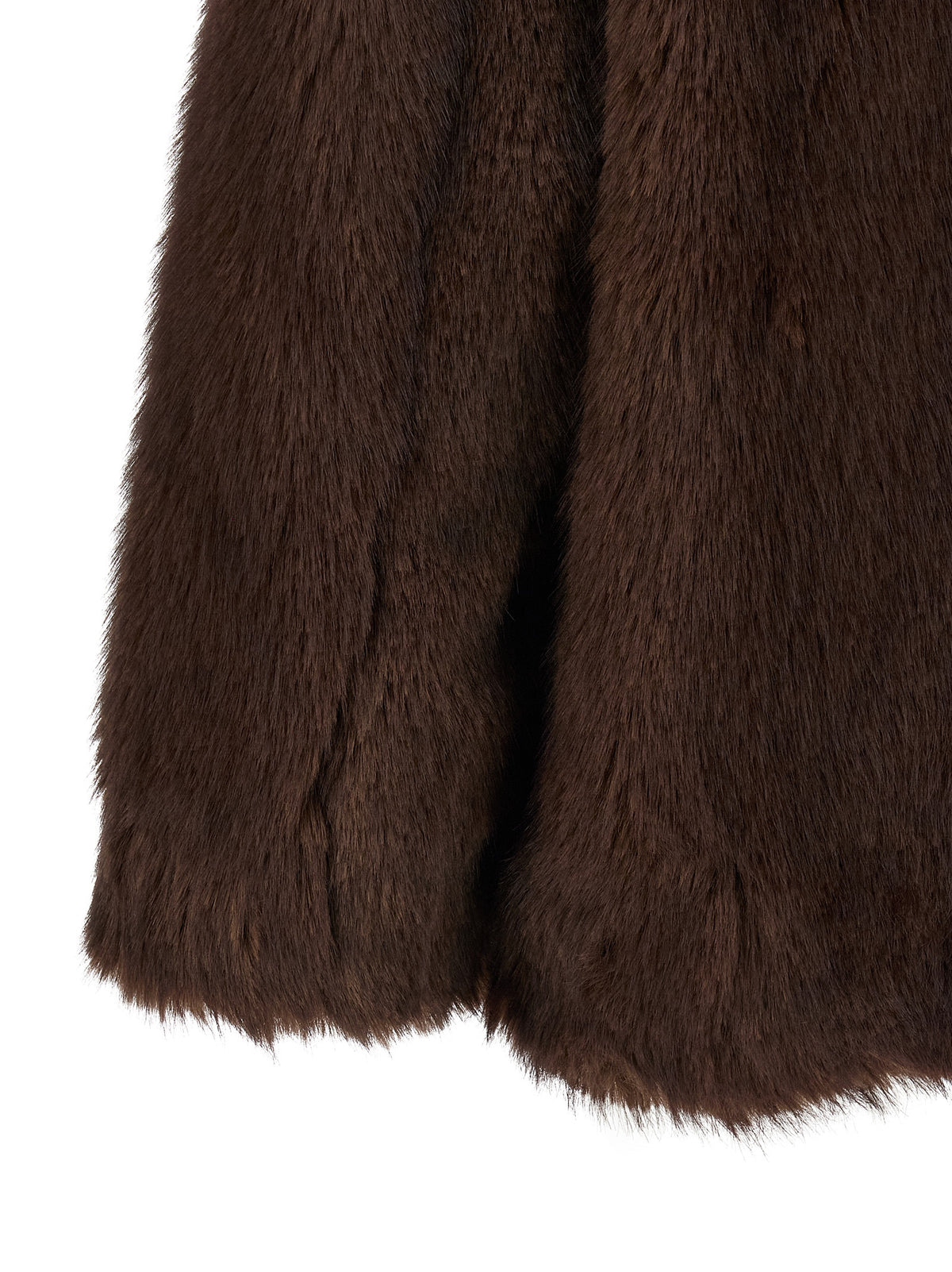 THELATEST Brown Polyester Women's Coat