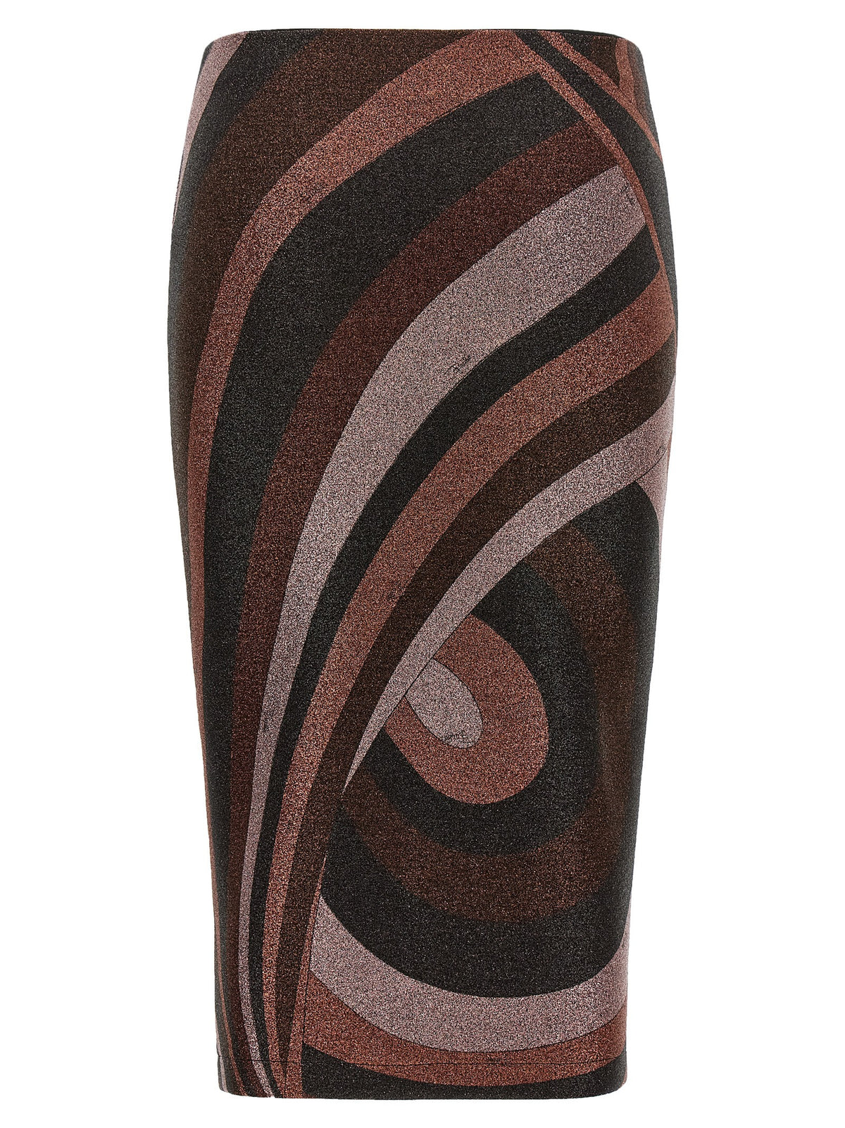 Emilio Pucci Bordeaux Polyamide Midi Women's Skirt