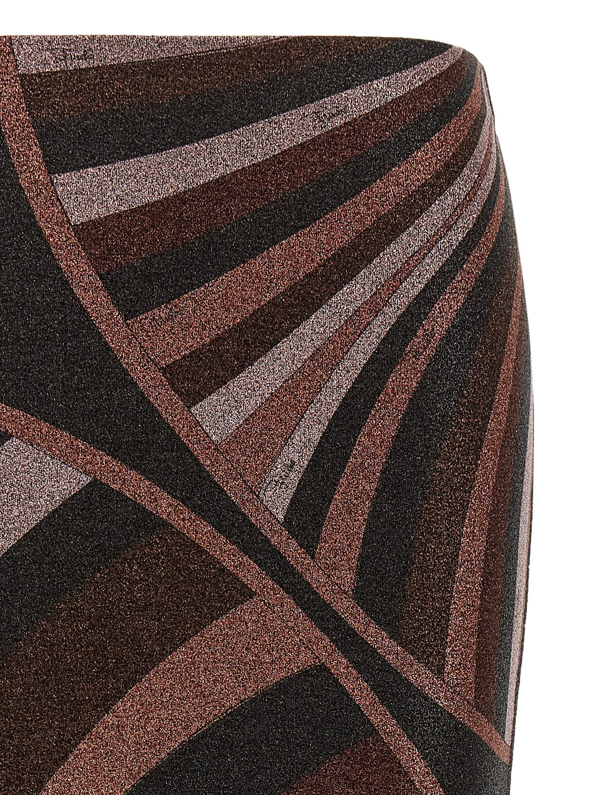 Emilio Pucci Bordeaux Polyamide Midi Women's Skirt