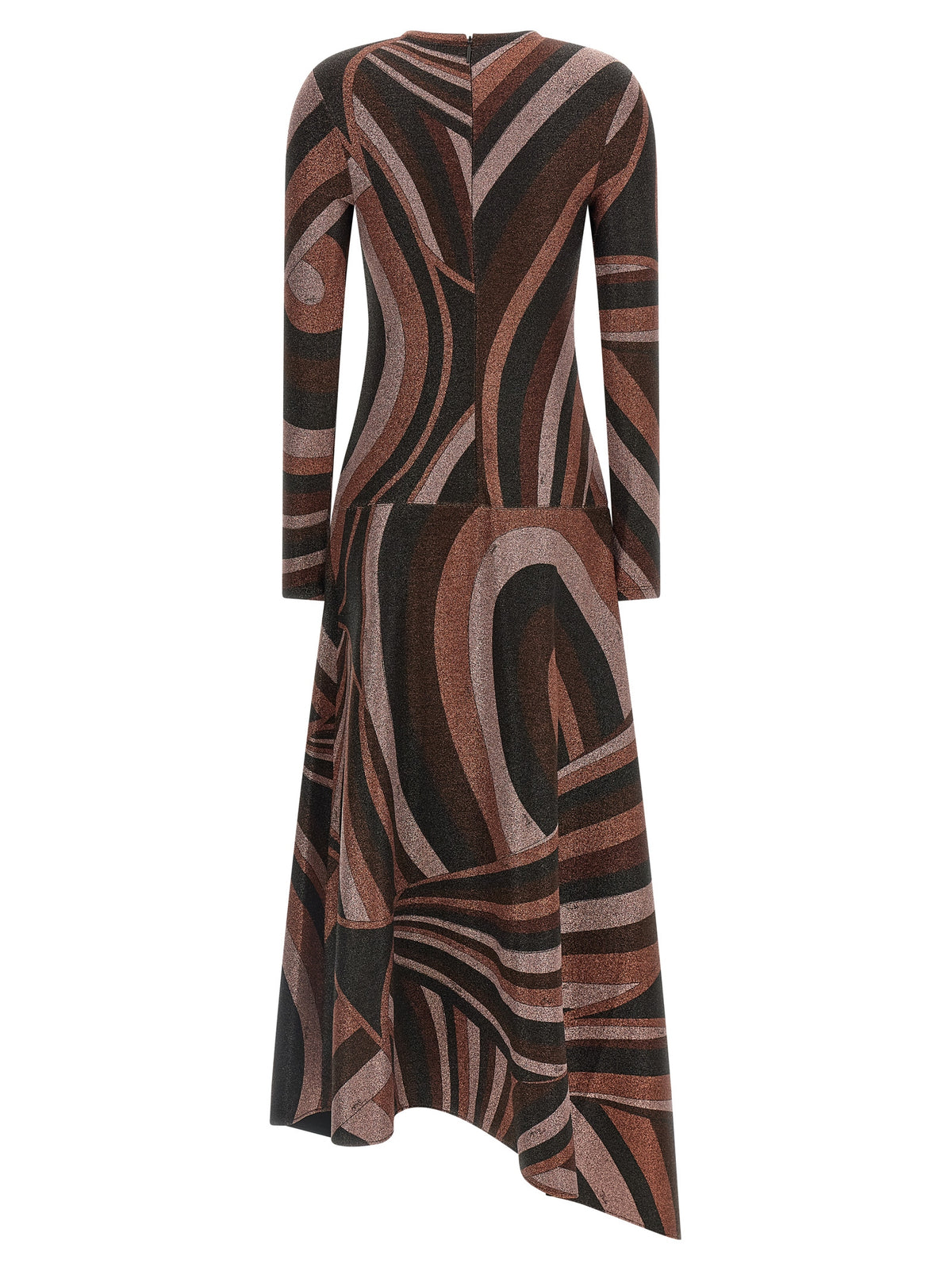 Emilio Pucci Bordeaux Polyamide Midi Women's Dress