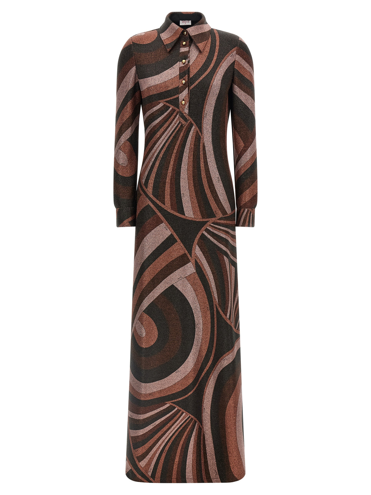 Emilio Pucci Bordeaux Polyamide Long Women's Dress