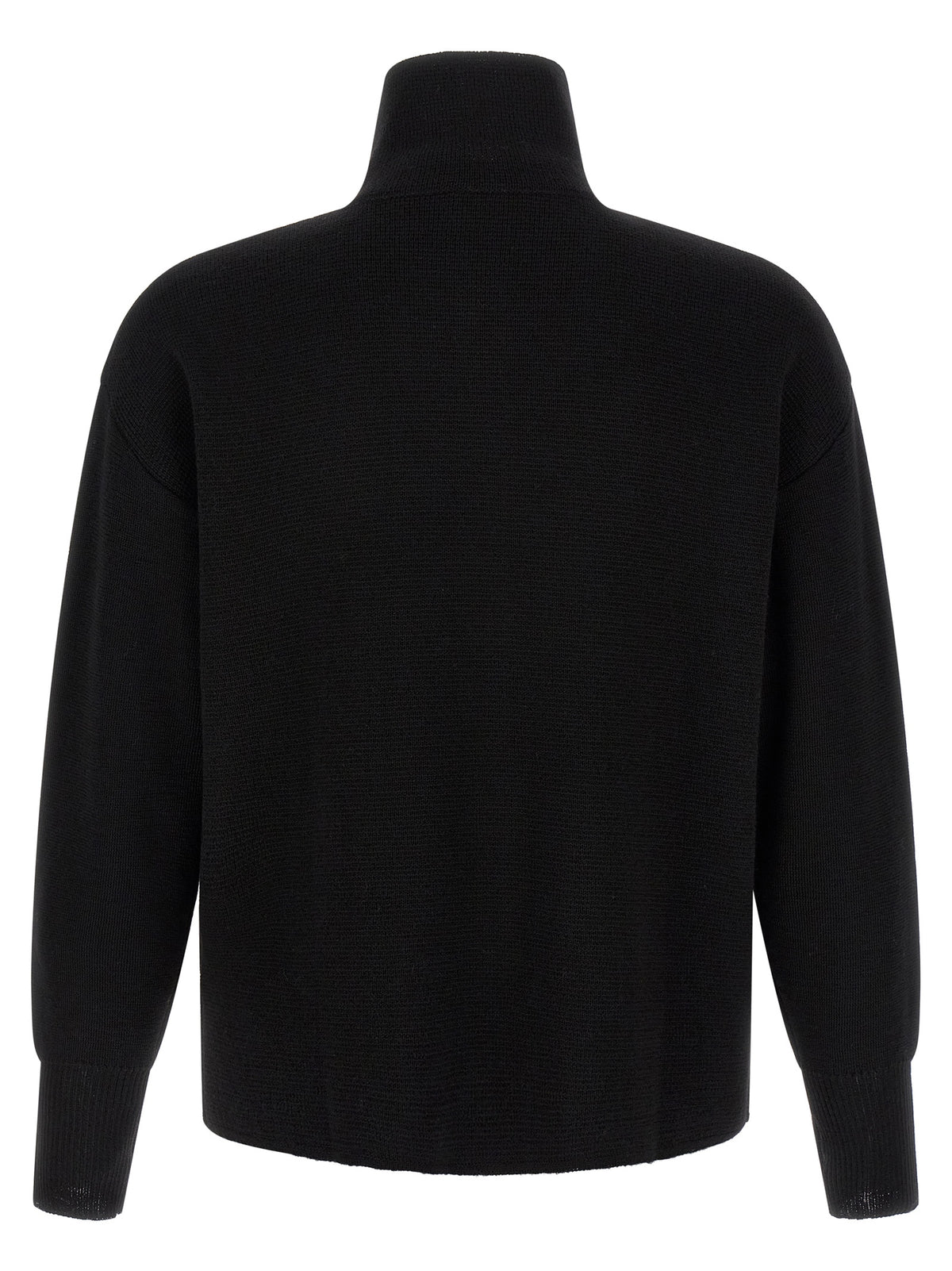 MA'RY'YA Black Virgin Wool Men's Cardigan
