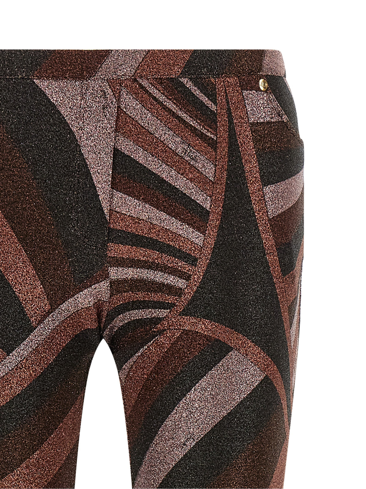 Emilio Pucci Bordeaux Polyamide Flared Women's Pants