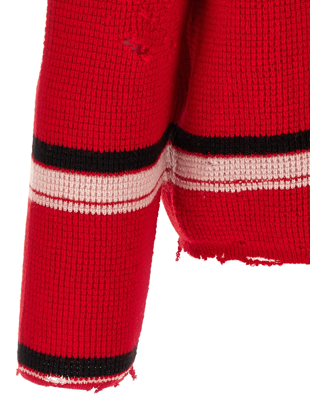 SECOND/LAYER Red Wool Men's Cardigan