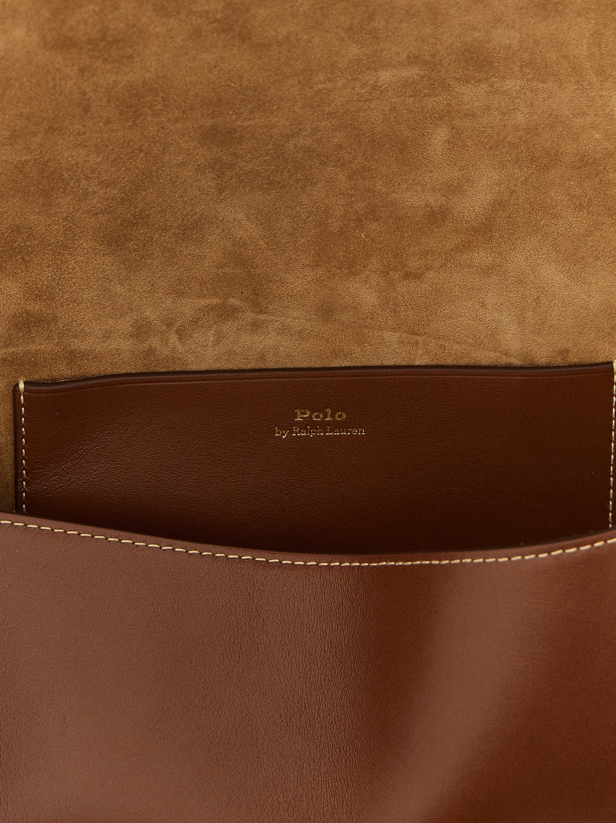 Polo Ralph Lauren Brown Cowhide Clutch Women's Bag