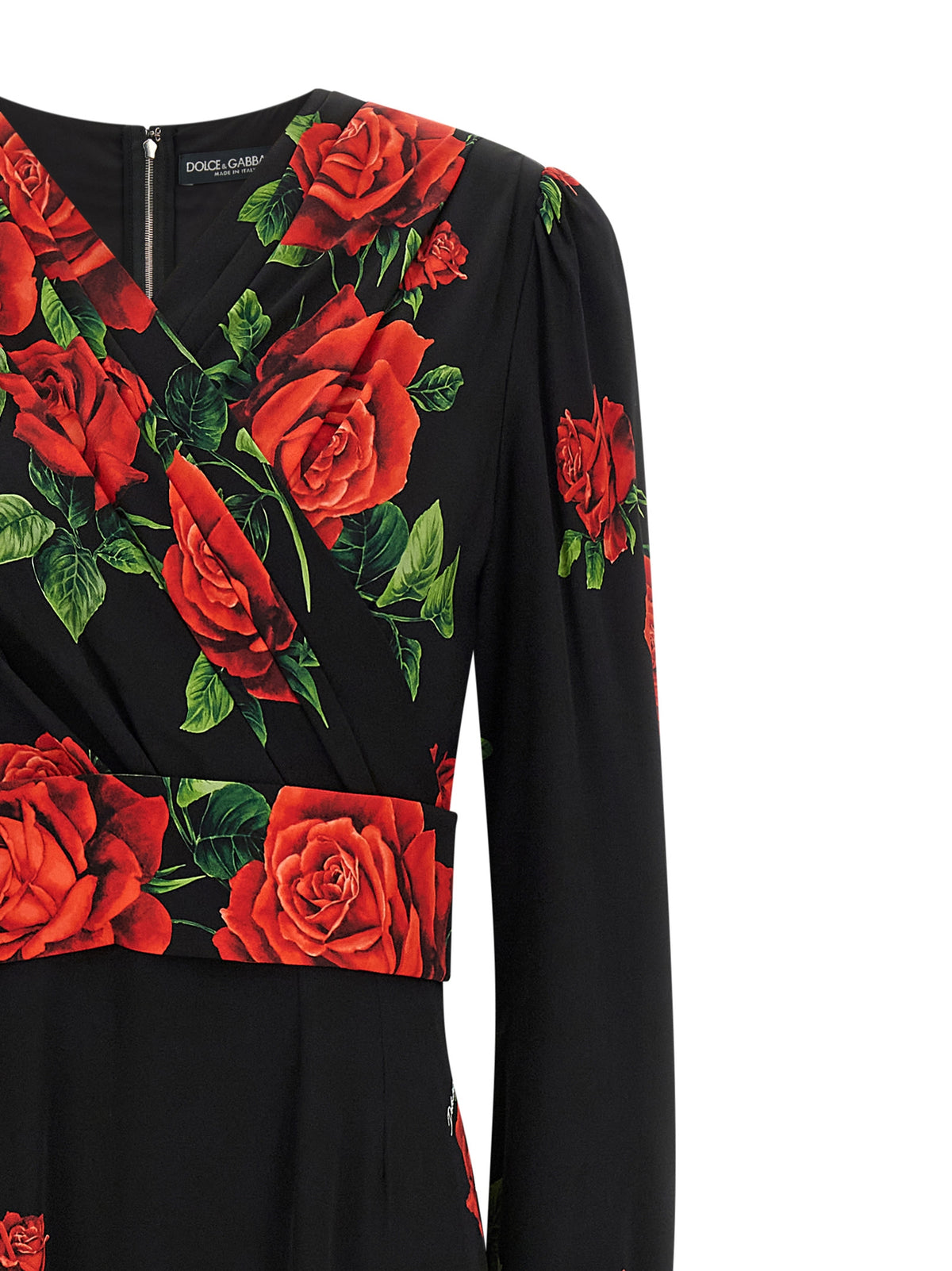 Dolce & Gabbana Red Silk Long Women's Dress
