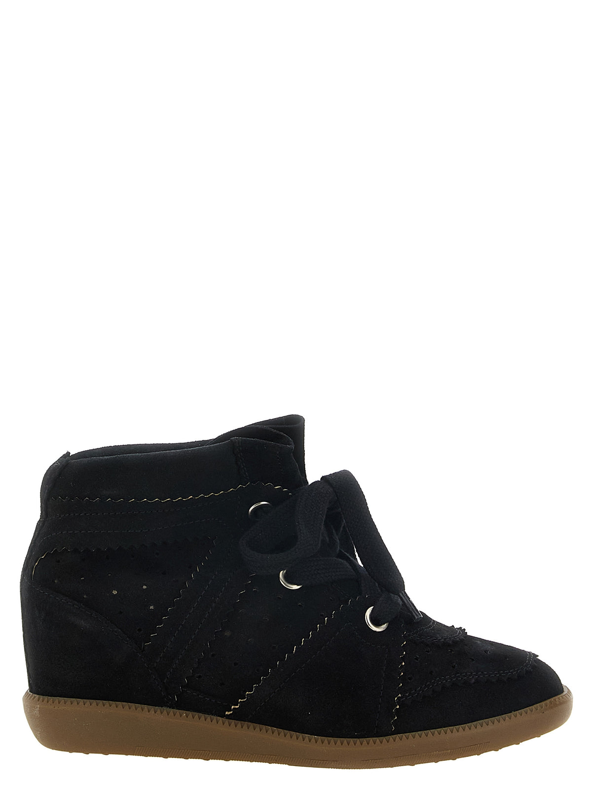 Isabel Marant Black Cowhide Wedge Women's Sandals